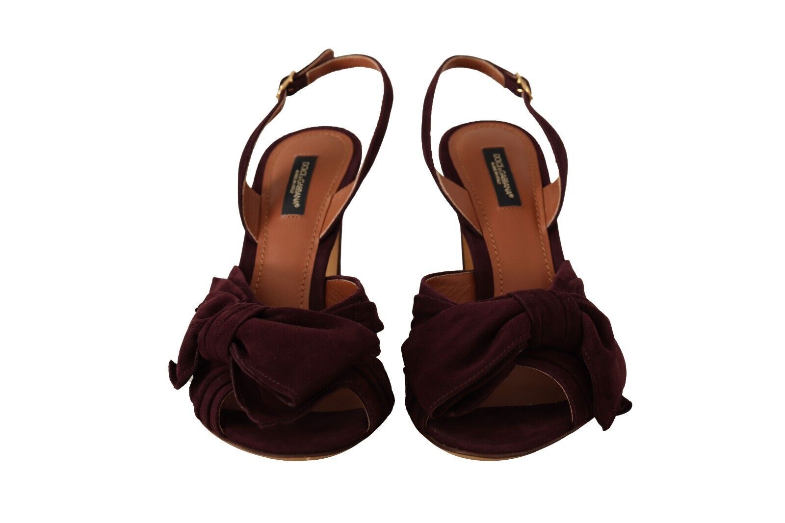 Dolce & Gabbana Purple Suede Dark Ankle Strap Sandals Shoes Glam Steals