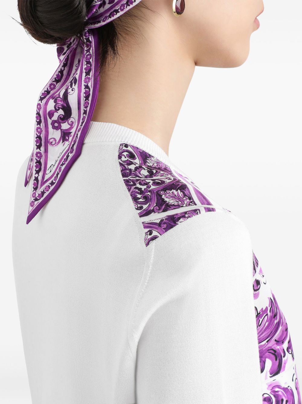 Dolce & Gabbana Purple Sweater Glam Steals
