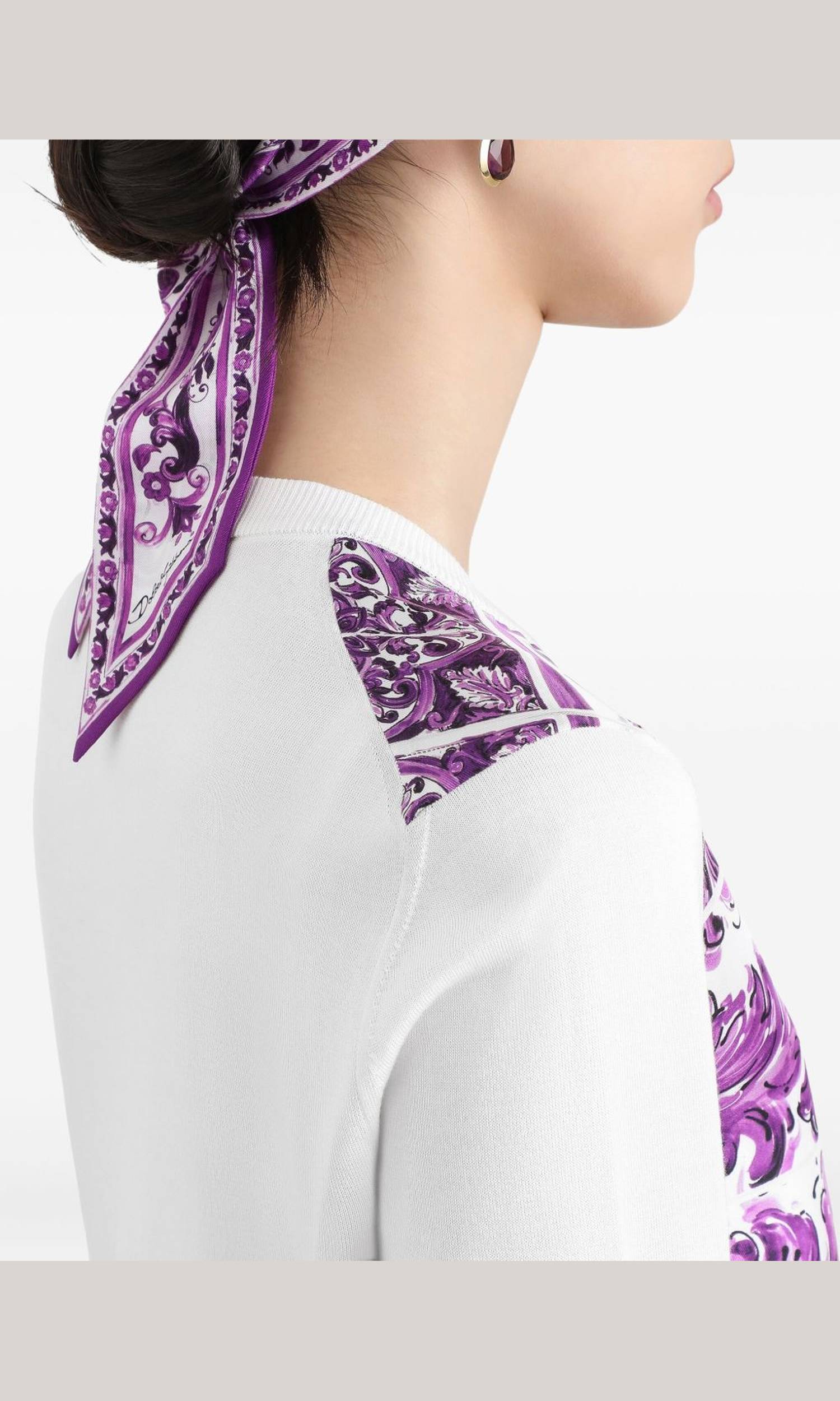 Dolce & Gabbana Purple Sweater Glam Steals