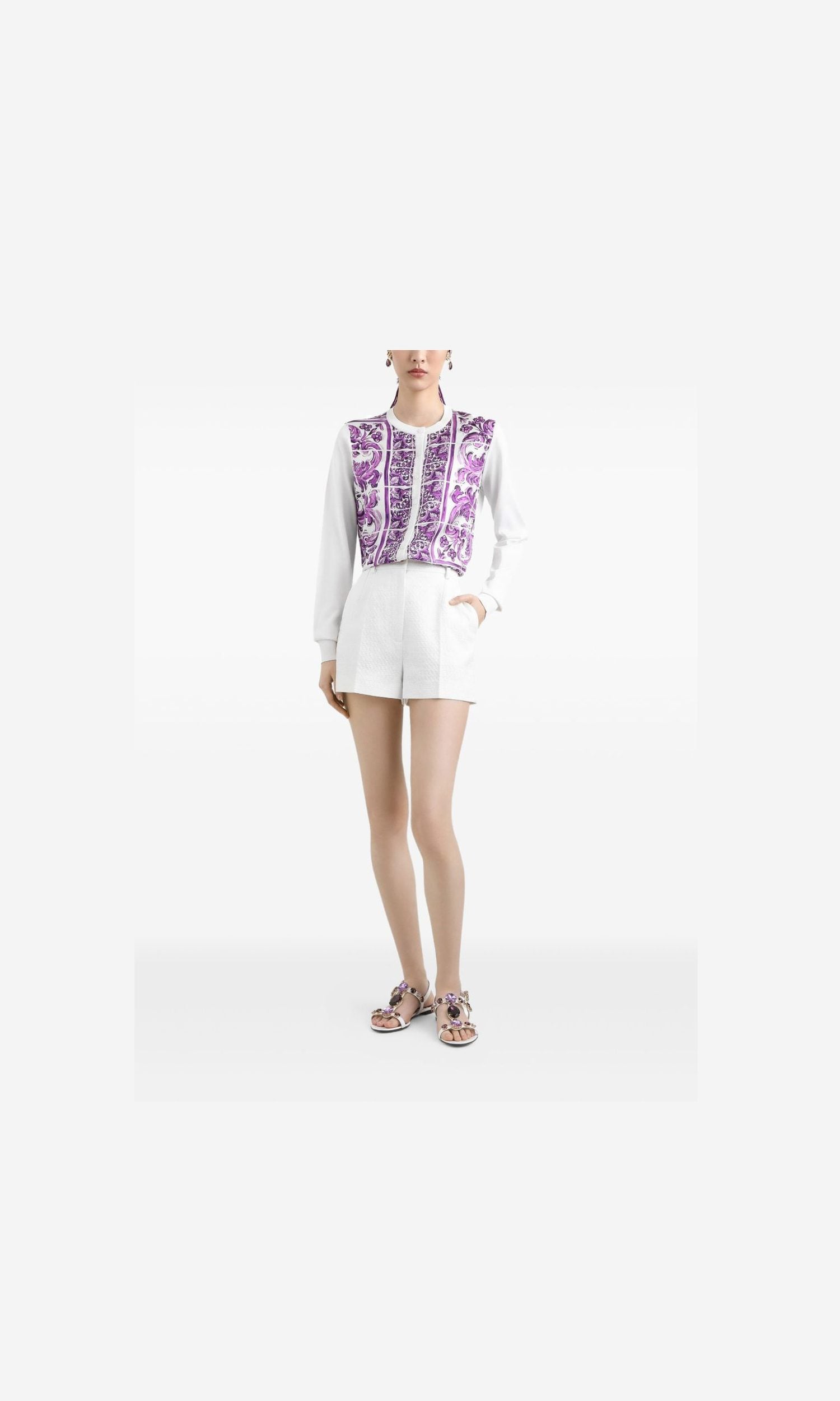 Dolce & Gabbana Purple Sweater Glam Steals