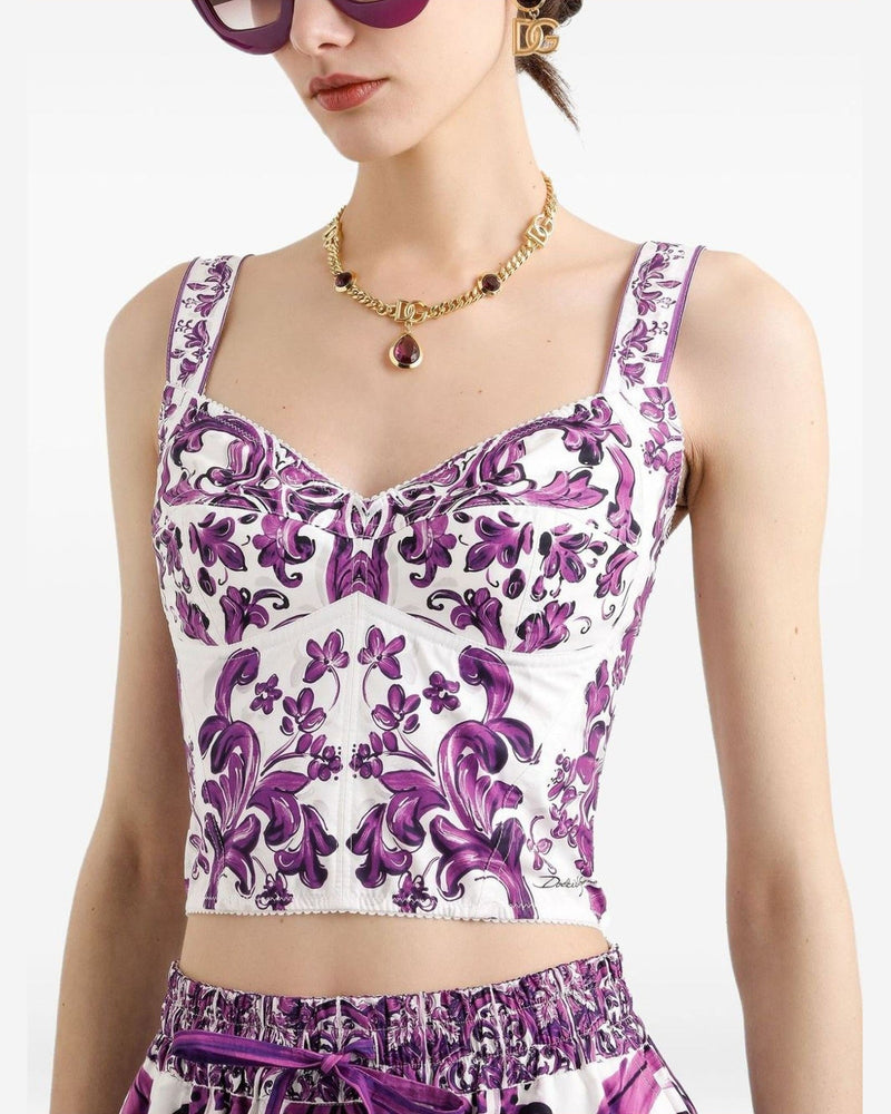 Dolce & Gabbana Purple Top Glam Steals
