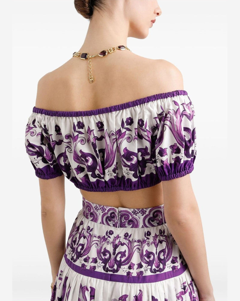 Dolce & Gabbana Purple Top Glam Steals