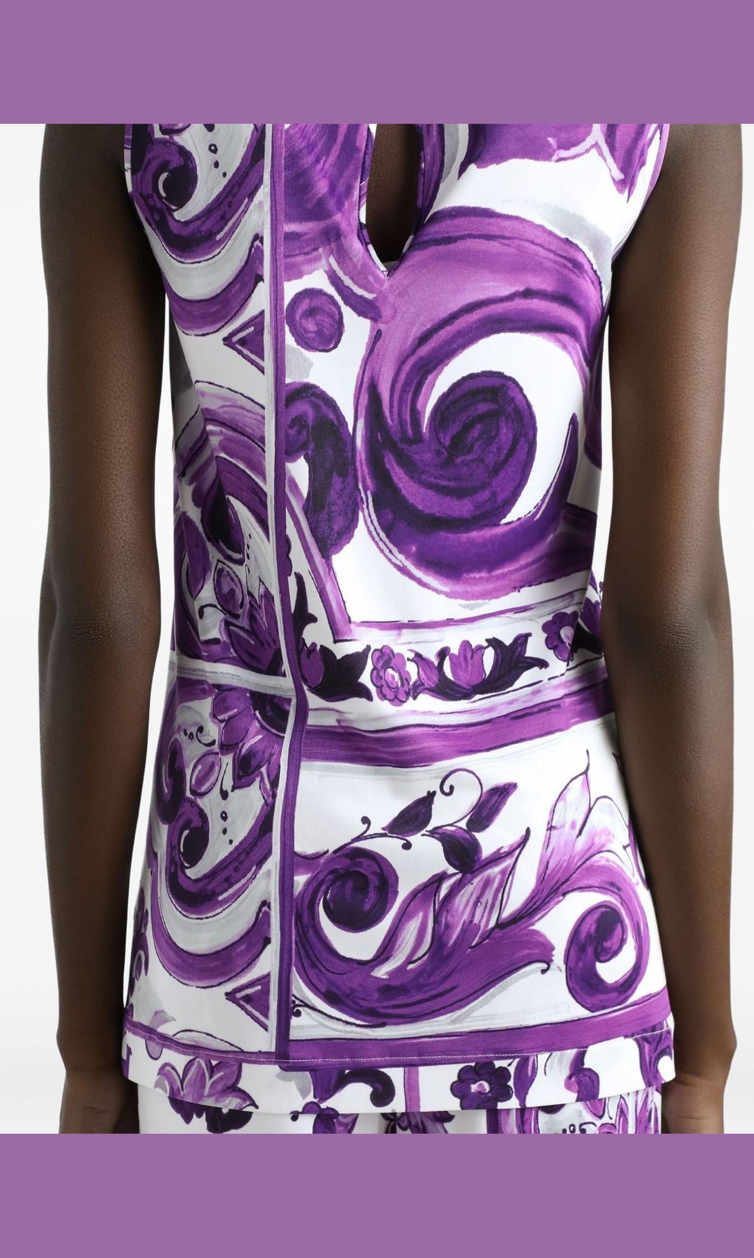 Dolce & Gabbana Purple Top Glam Steals