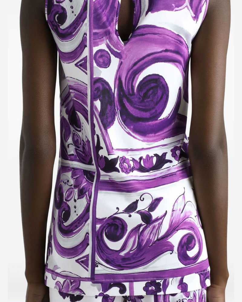 Dolce & Gabbana Purple Top Glam Steals