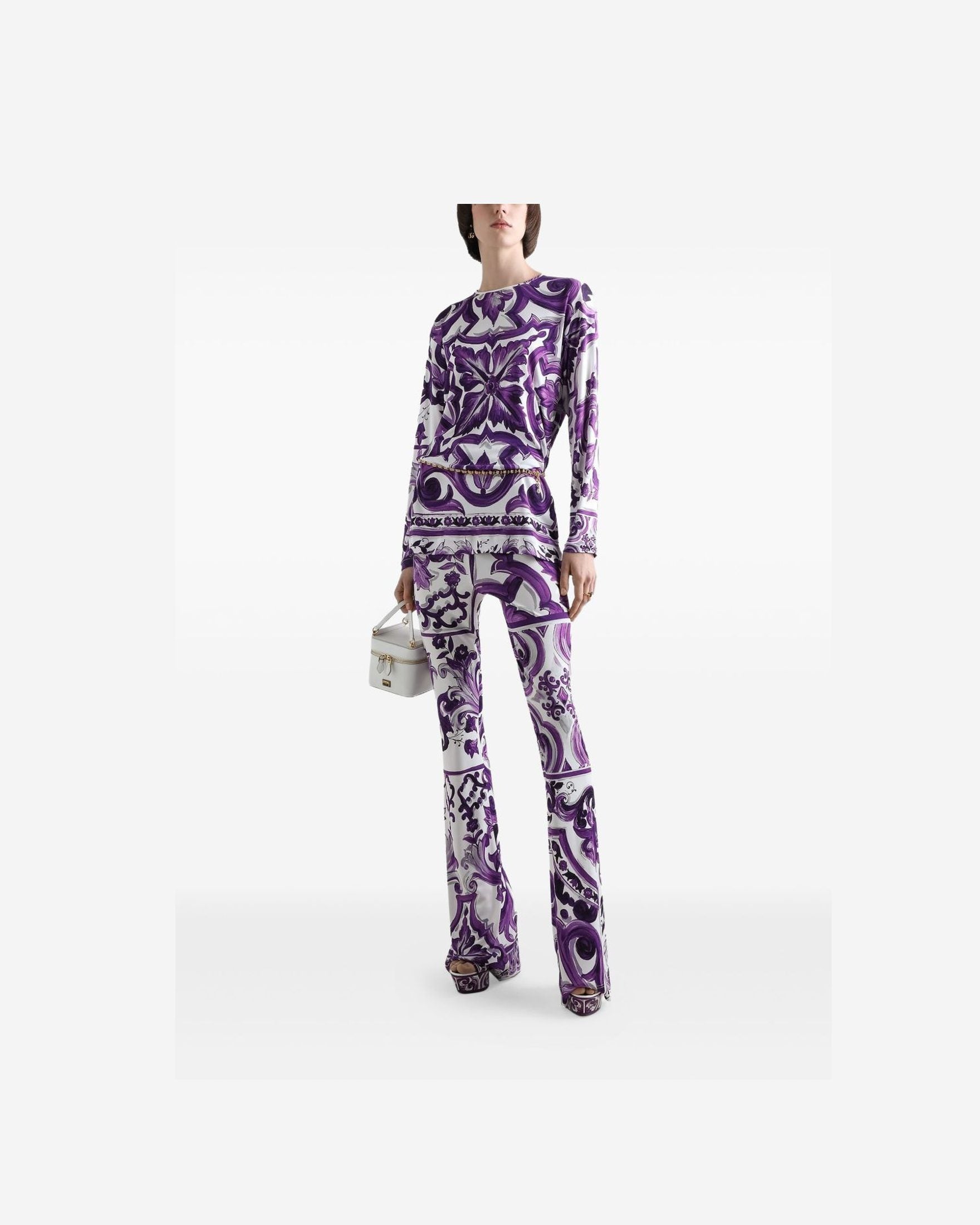 Dolce & Gabbana Purple Trouser Glam Steals