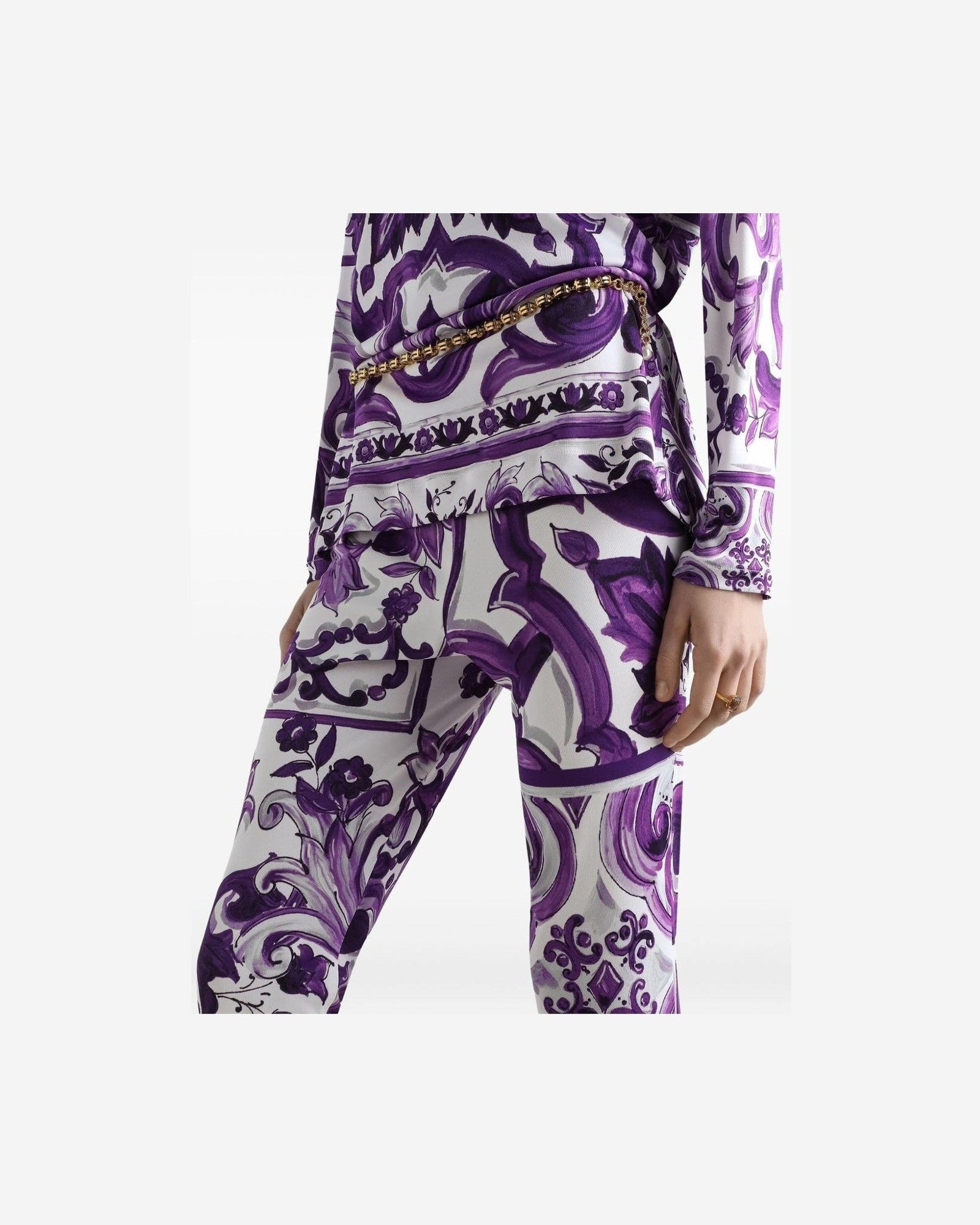 Dolce & Gabbana Purple Trouser Glam Steals