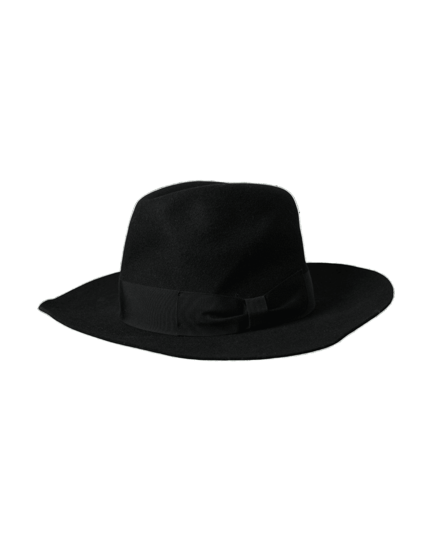 Dolce & Gabbana Black Rabbit Fedora Tril Women Hat Hats