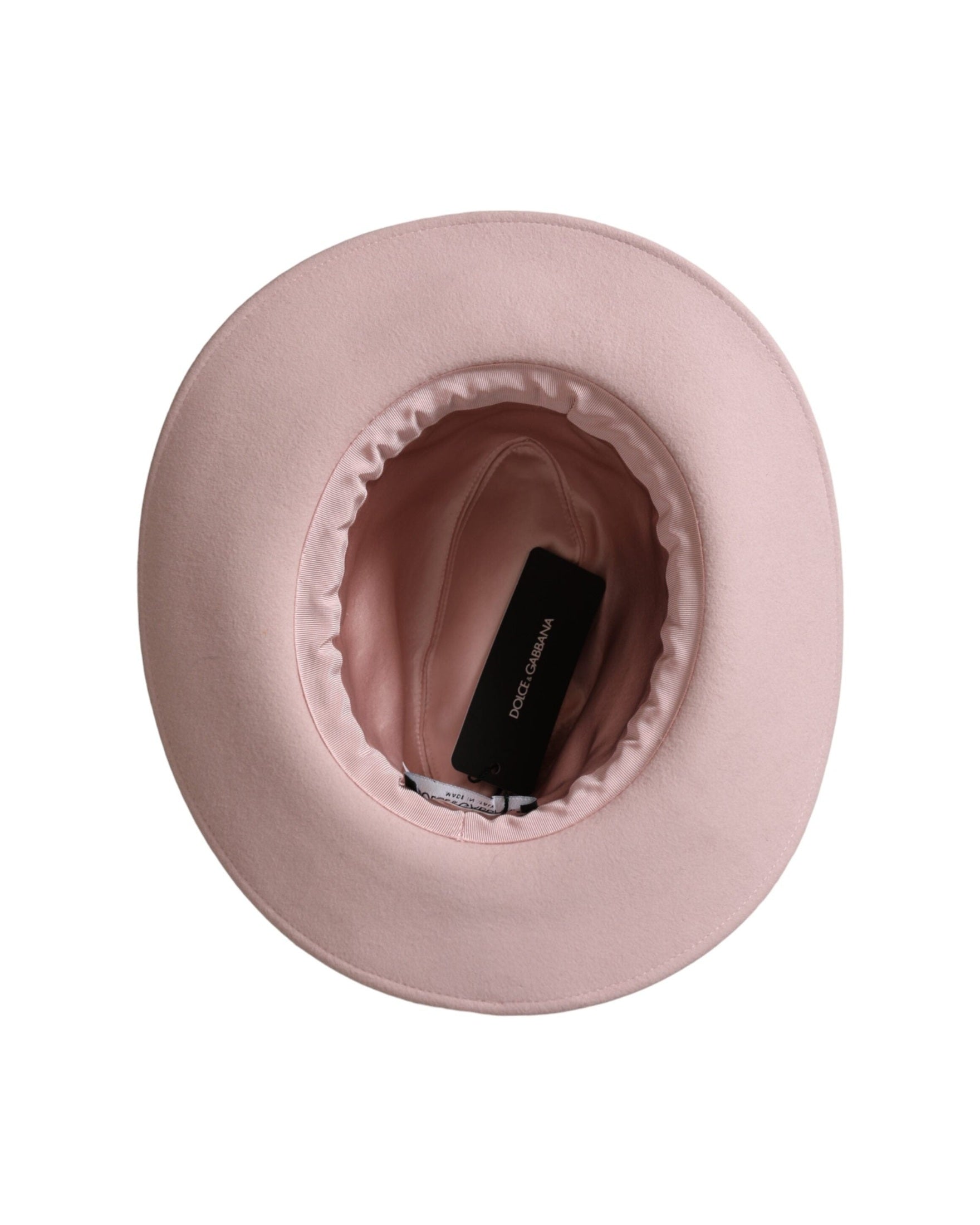 Dolce & Gabbana Rabbit Fedora Tril Women Pink Hat Glam Steals