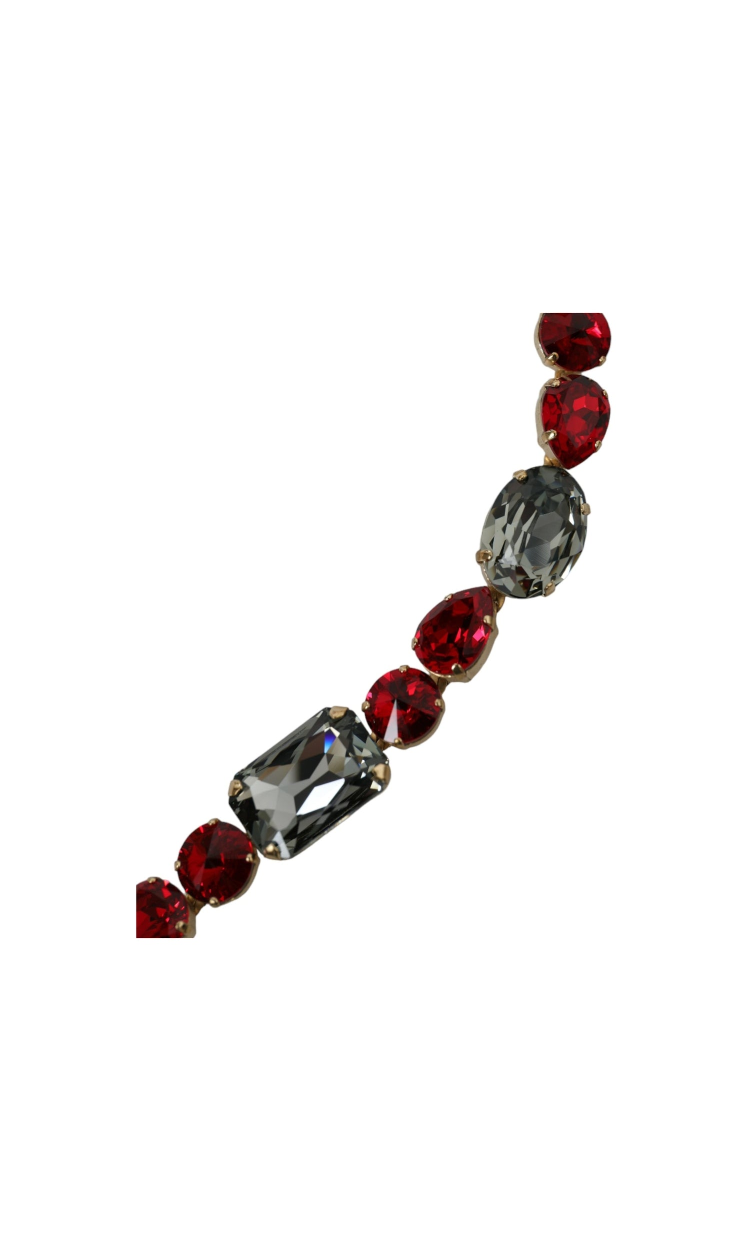 Dolce & Gabbana Radiant Crystal Buckle Waist Red Belt Glam Steals