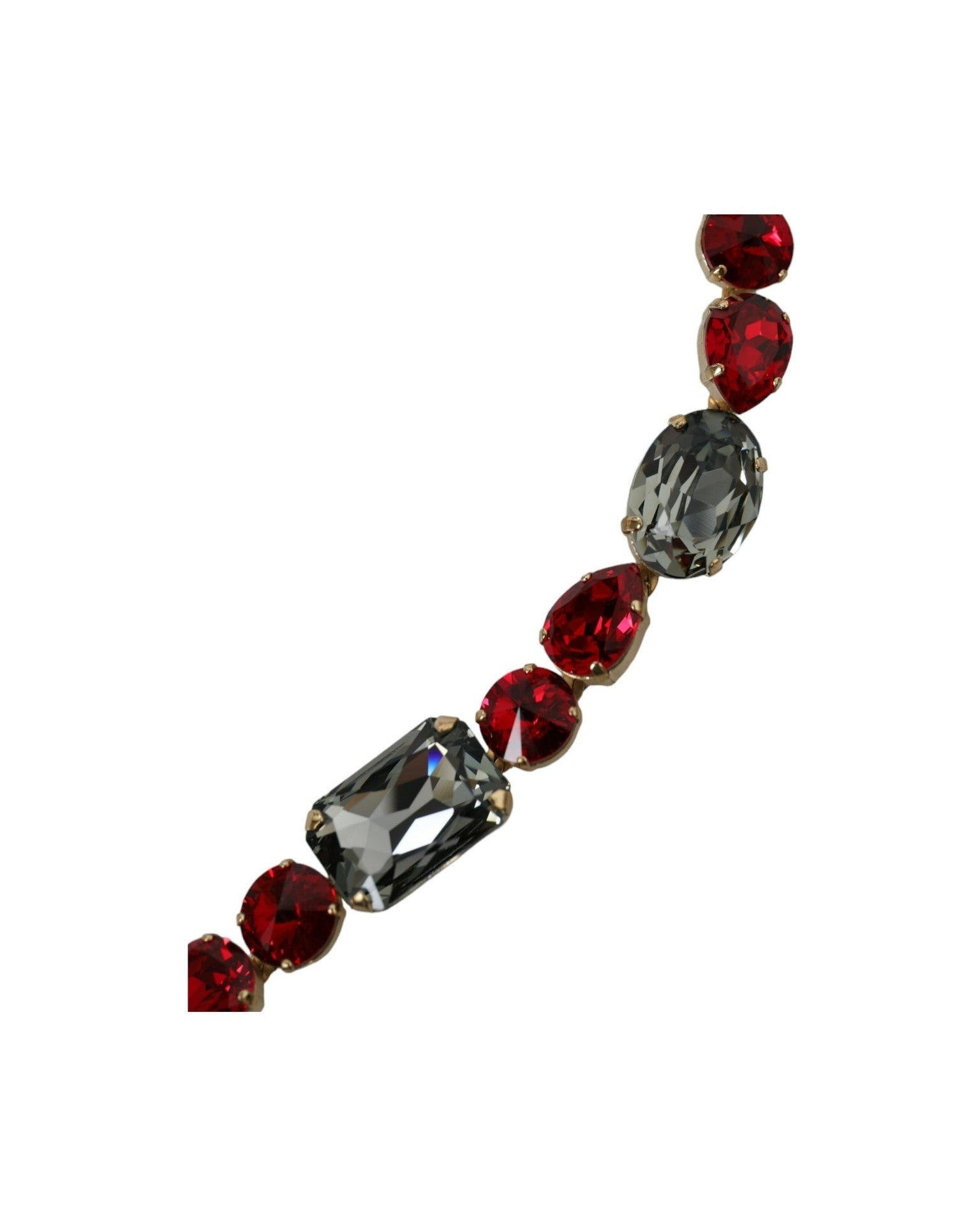 Dolce & Gabbana Radiant Crystal Buckle Waist Red Belt Glam Steals