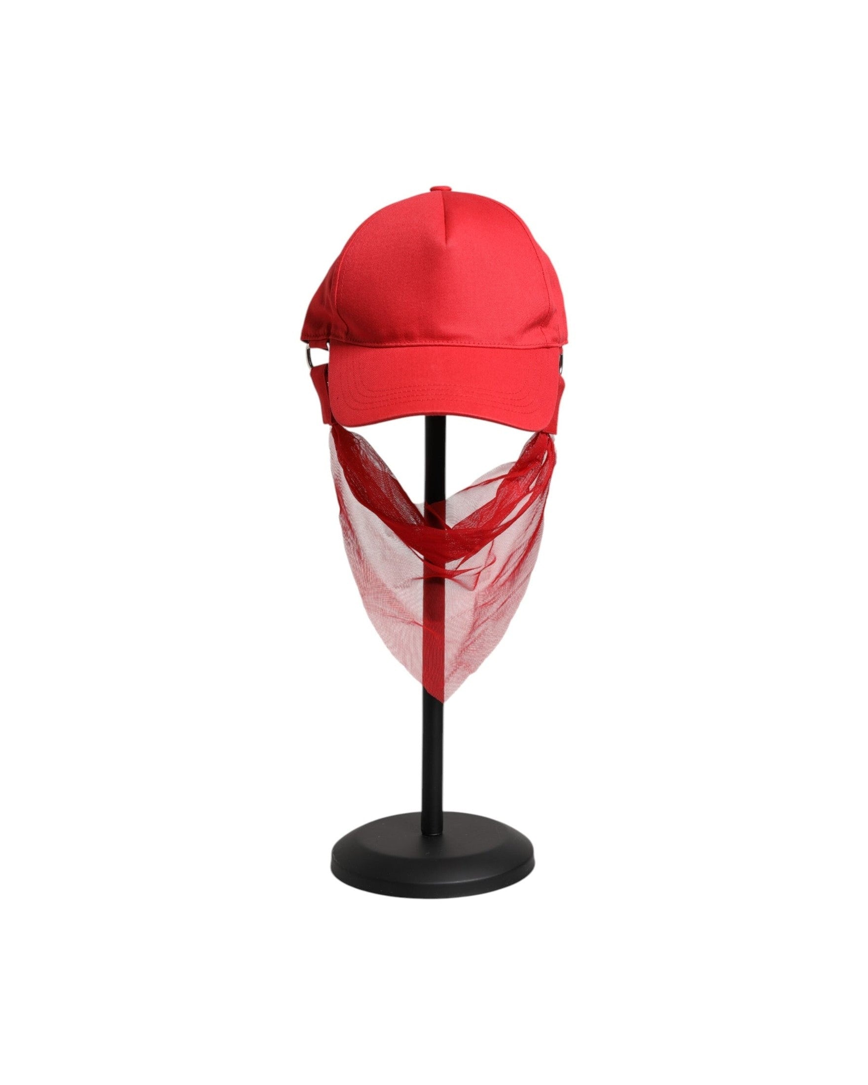 Dolce & Gabbana Red Cotton 6 Panels Women Baseball Cap Glam Steals
