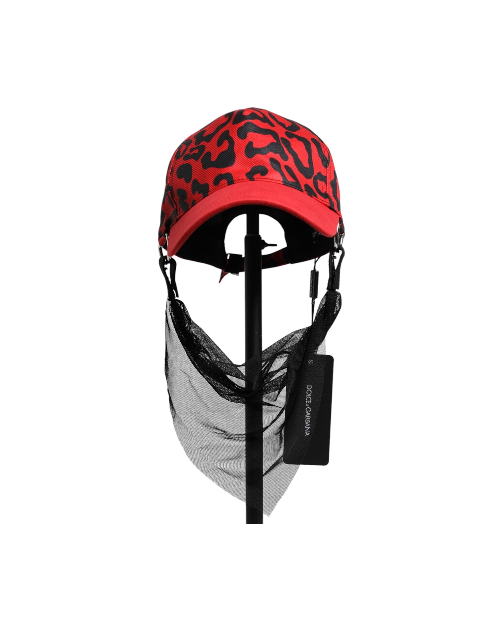 Dolce & Gabbana Red Cotton 6 Panels Women Baseball Cap Glam Steals