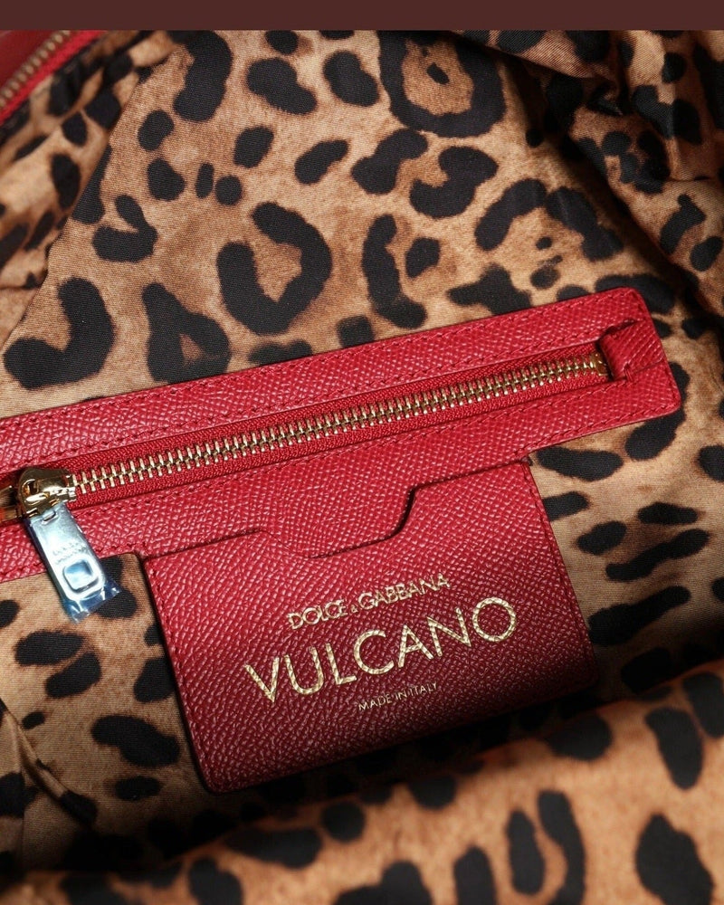 Dolce & Gabbana Red #Dgfamily Vulcano Embellishment Backpack Bag Backpacks