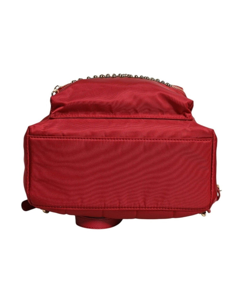 Dolce & Gabbana Red #Dgfamily Vulcano Embellishment Backpack Bag Backpacks