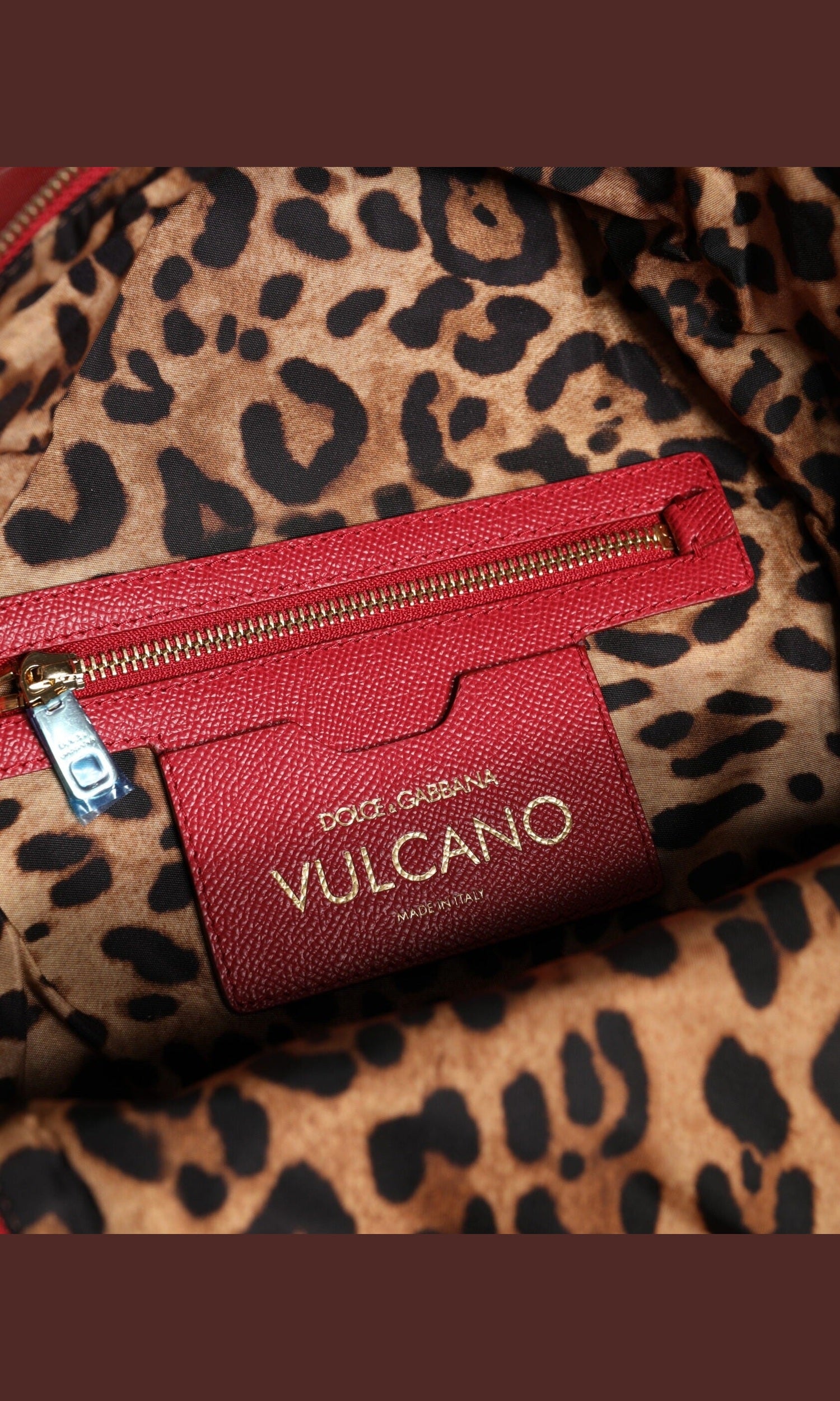 Dolce & Gabbana Red #Dgfamily Vulcano Embellishment Backpack Bag Glam Steals