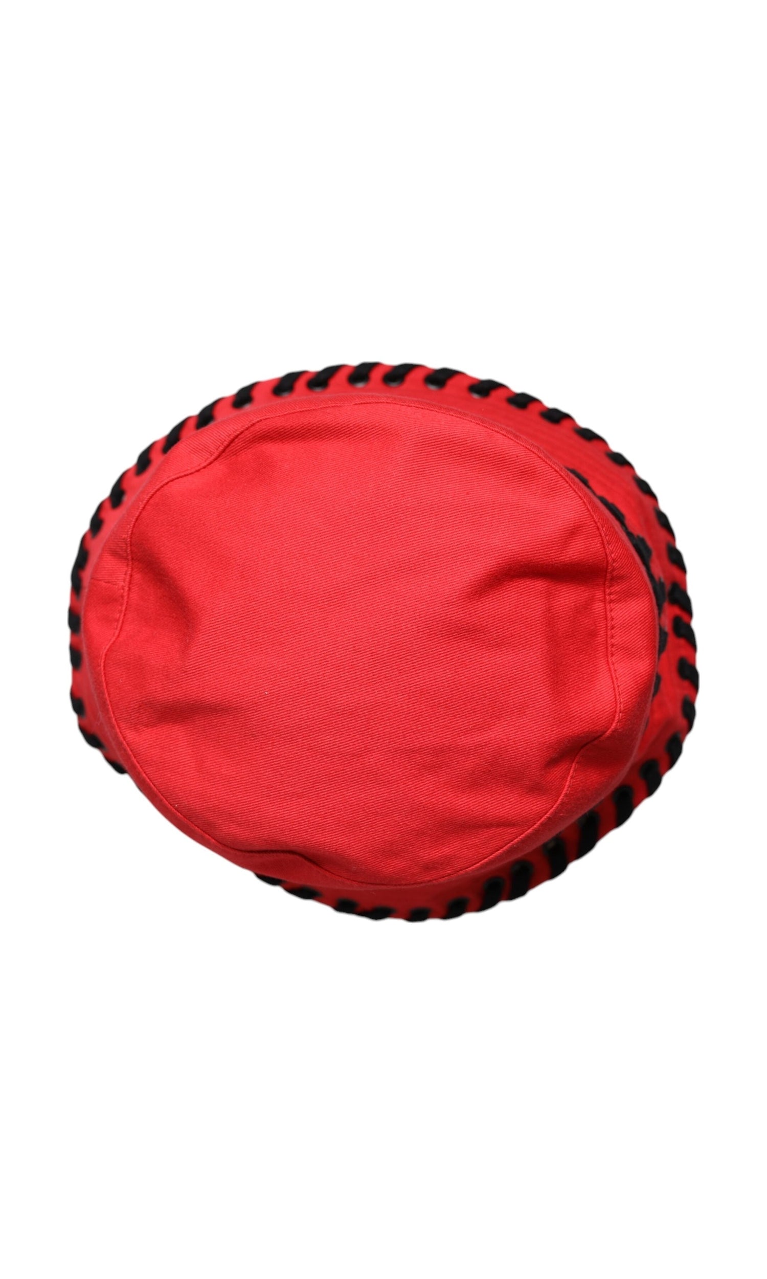 Dolce & Gabbana Red Lace Polyester Wide Brim Bucket Hat Glam Steals