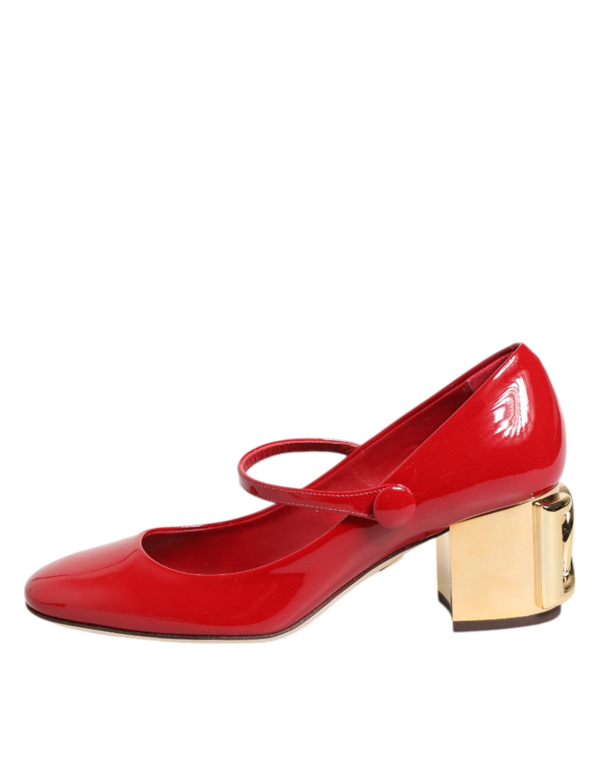 Dolce & Gabbana Red Leather Dg Logo Heels Sandals Shoes Glam Steals
