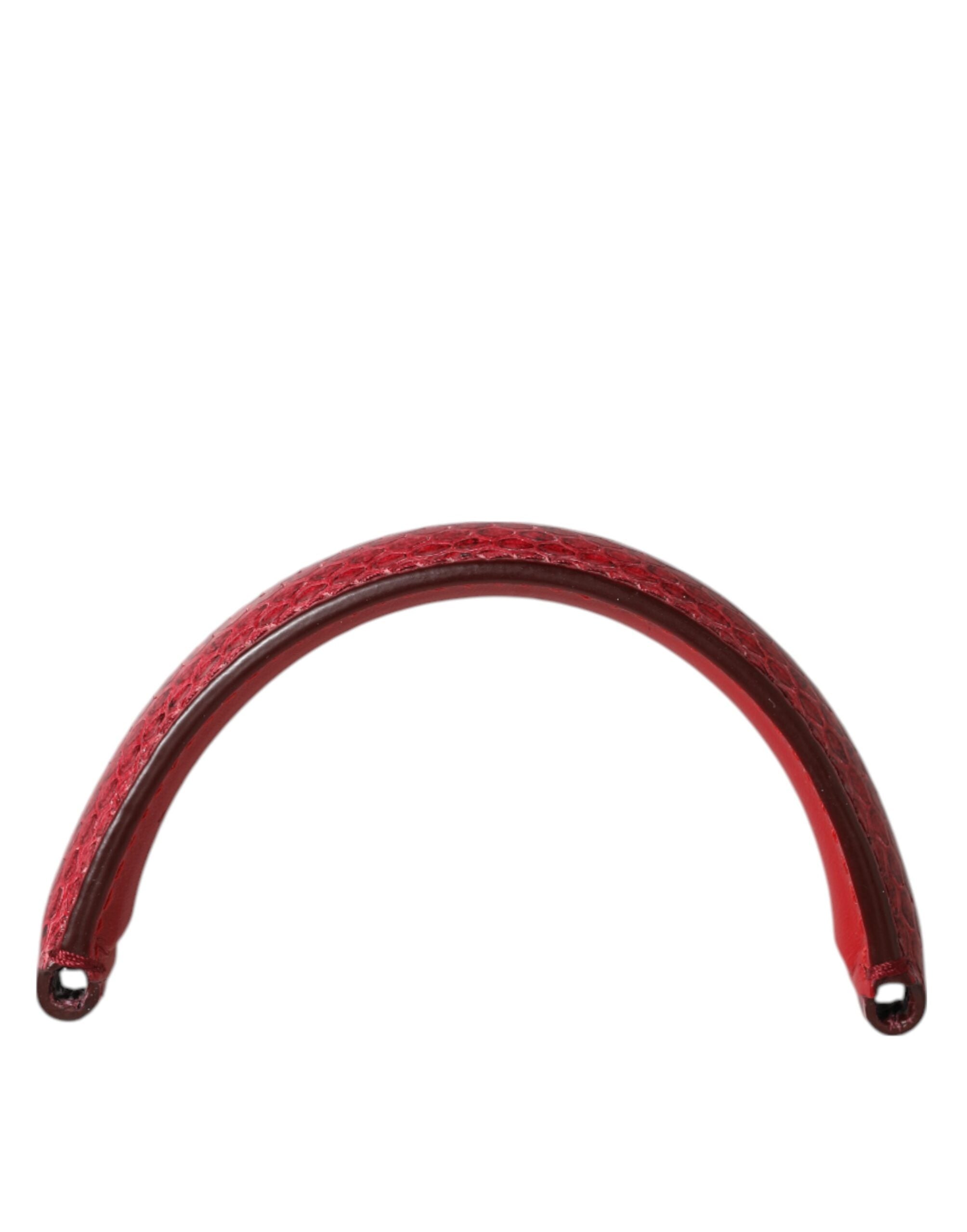 Dolce & Gabbana Red Leather Small Ayers Bag Handle Women Shoulder Strap Glam Steals