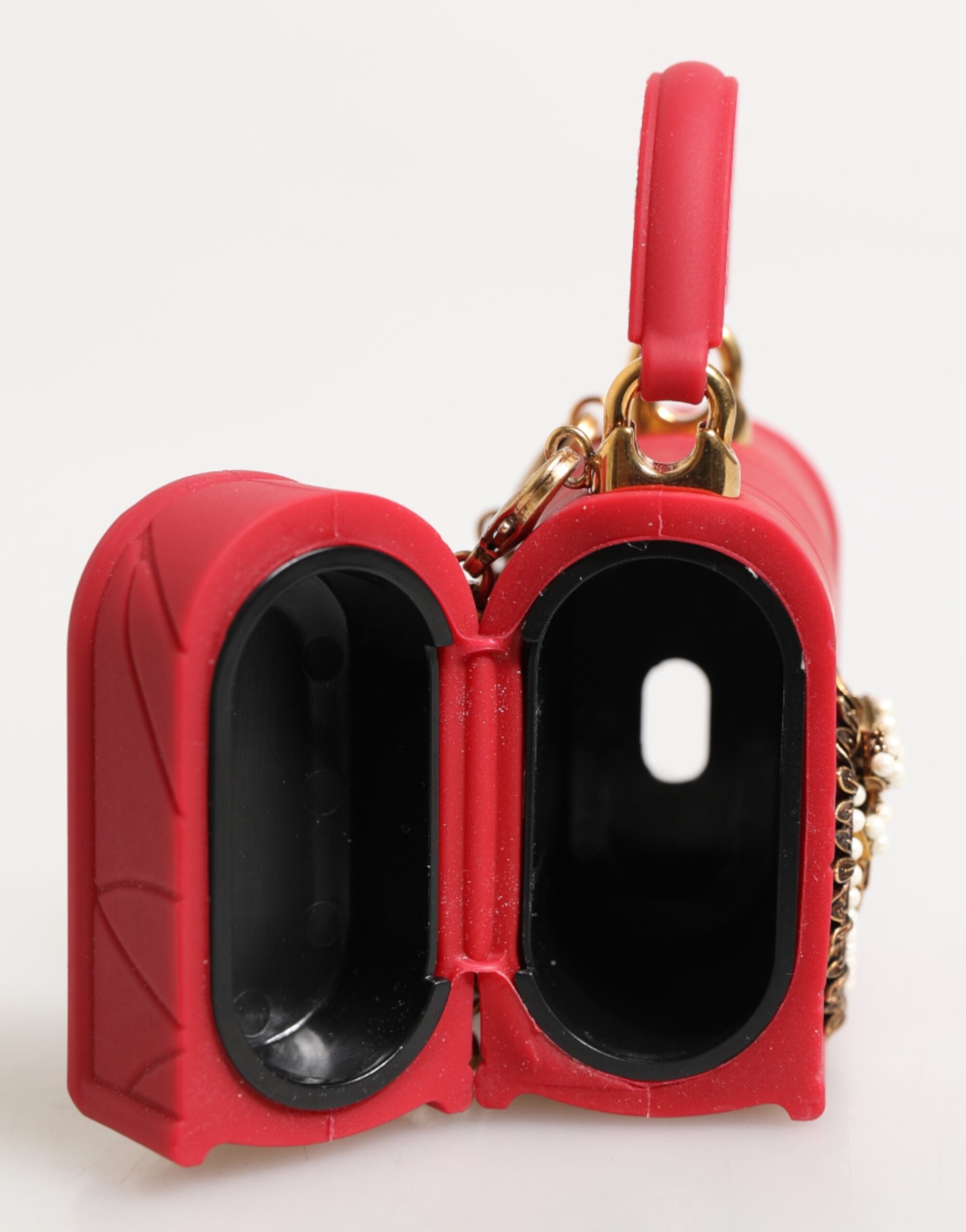 Dolce & Gabbana Red Silicone Devotion Heart Cover Bag Women Airpods Case Glam Steals