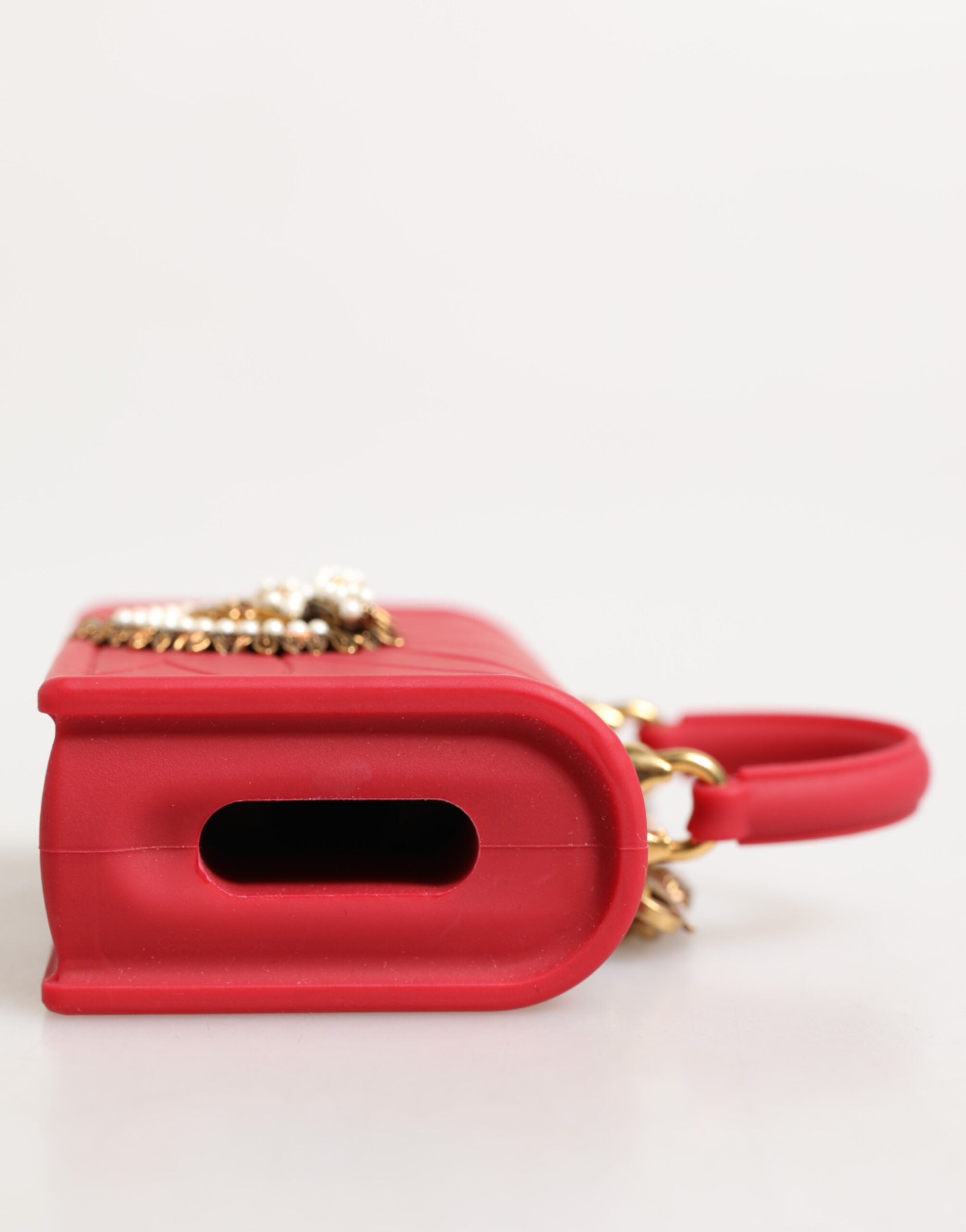 Dolce & Gabbana Red Silicone Devotion Heart Cover Bag Women Airpods Case Glam Steals