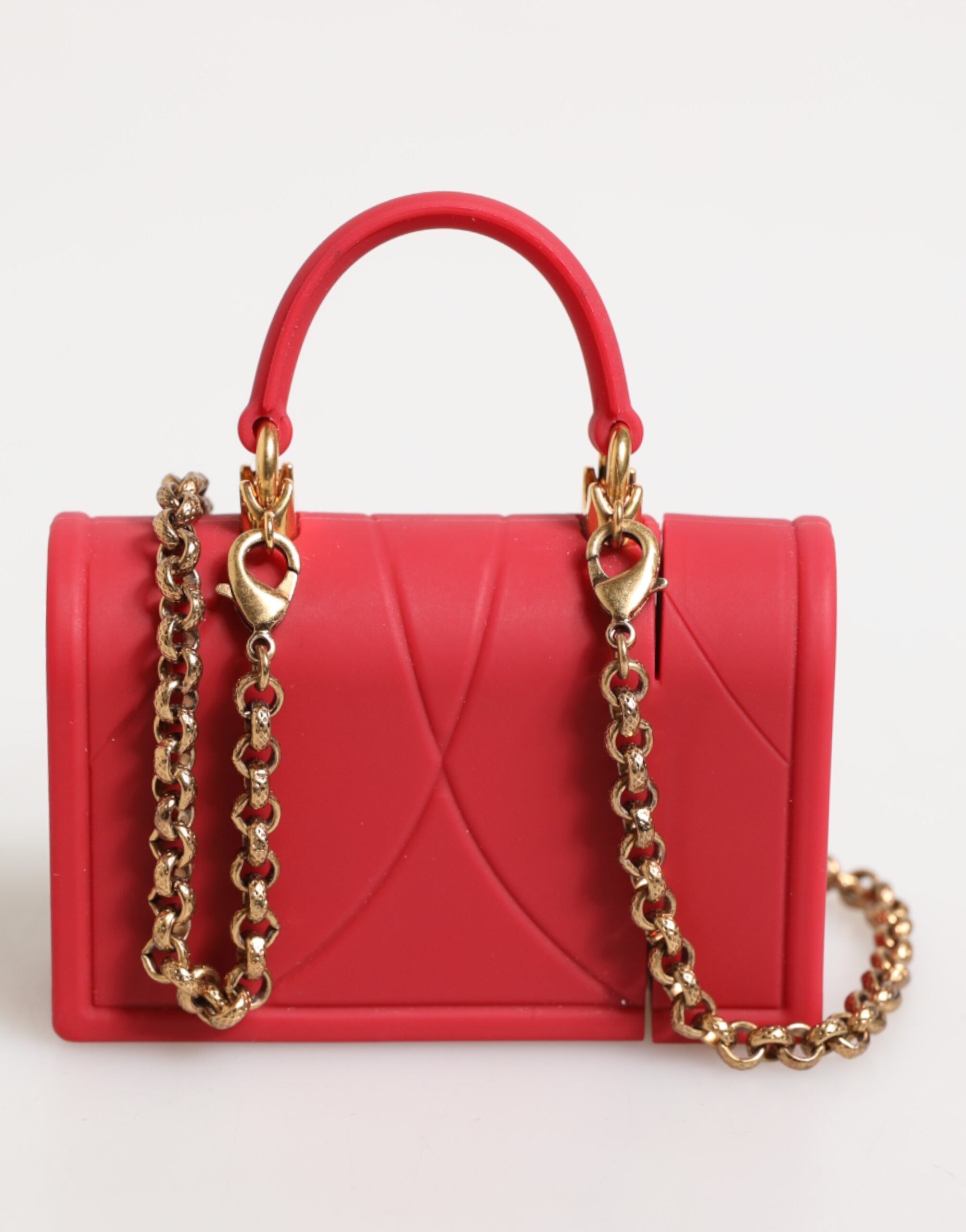 Dolce & Gabbana Red Silicone Devotion Heart Cover Bag Women Airpods Case Glam Steals