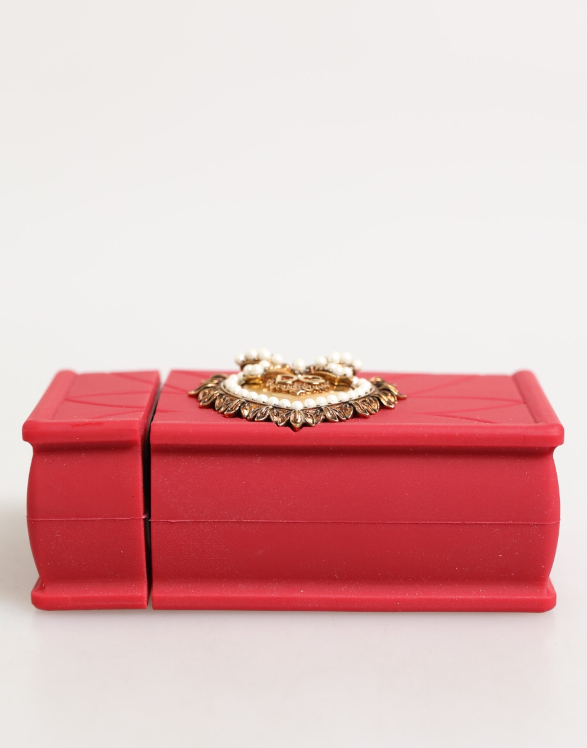Dolce & Gabbana Red Silicone Devotion Heart Cover Bag Women Airpods Case Glam Steals