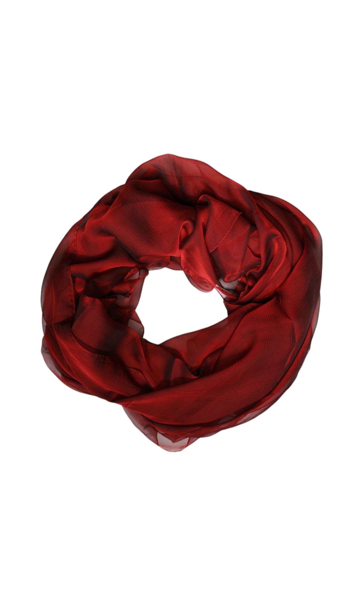 Dolce & Gabbana Red Silk Rectangle Women Wrap Shawl Scarf Glam Steals