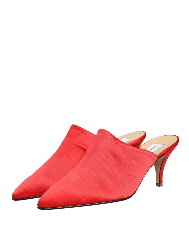 Dolce & Gabbana Red Suede Heel Mule Shoes Glam Steals