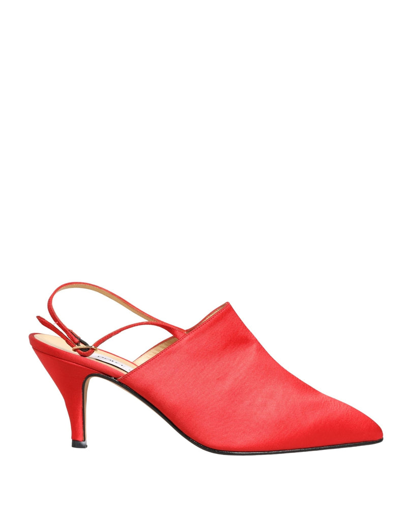 Dolce & Gabbana Red Suede Heel Slingback Shoes Glam Steals