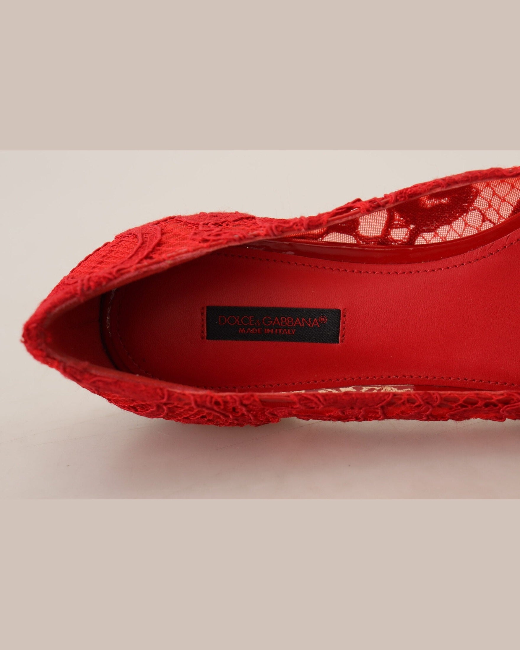 Dolce & Gabbana Red Taormina Crystals Loafers Flats Flats