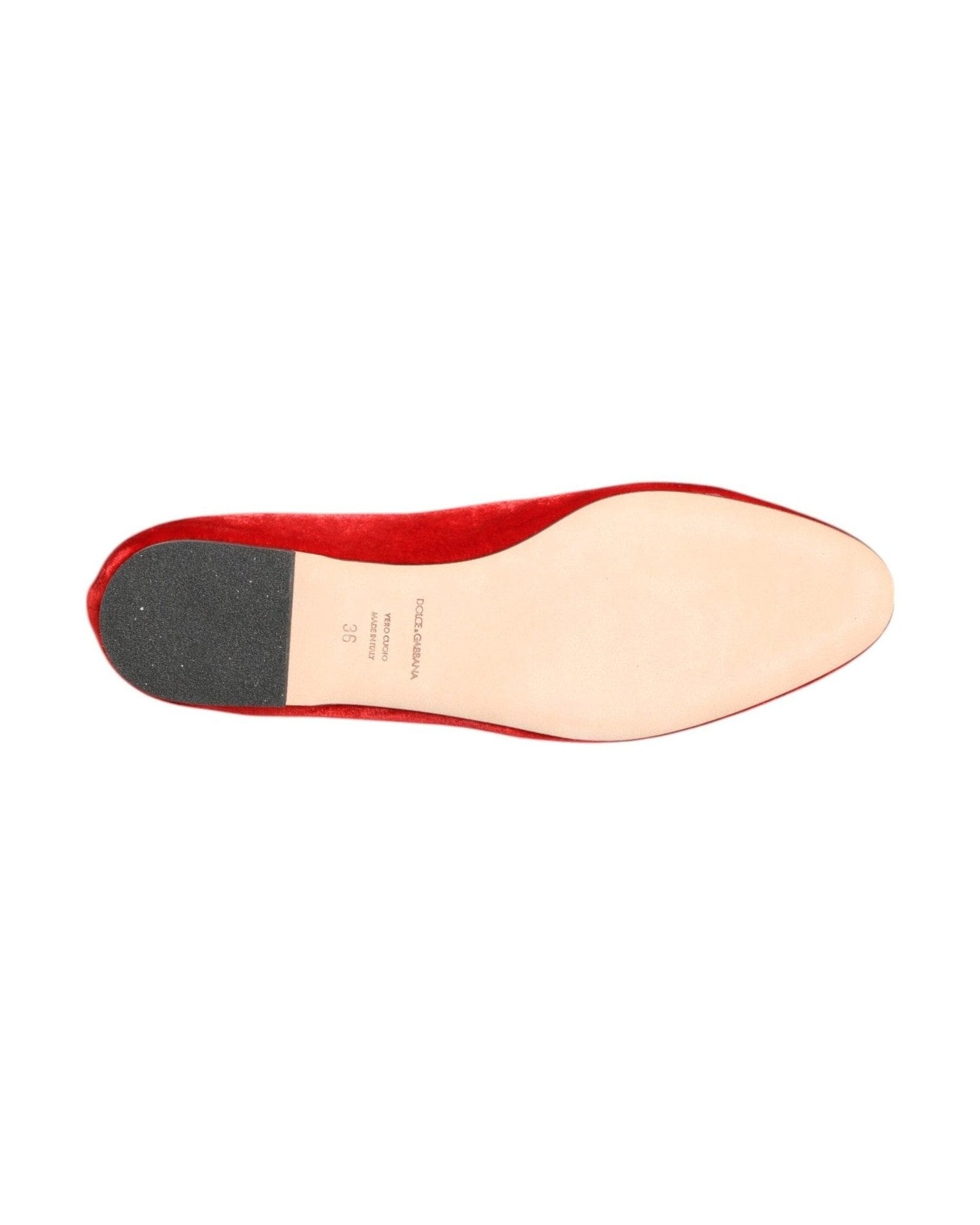 Dolce & Gabbana Red Velvet Dg Heart Loafers Flats Shoes Glam Steals