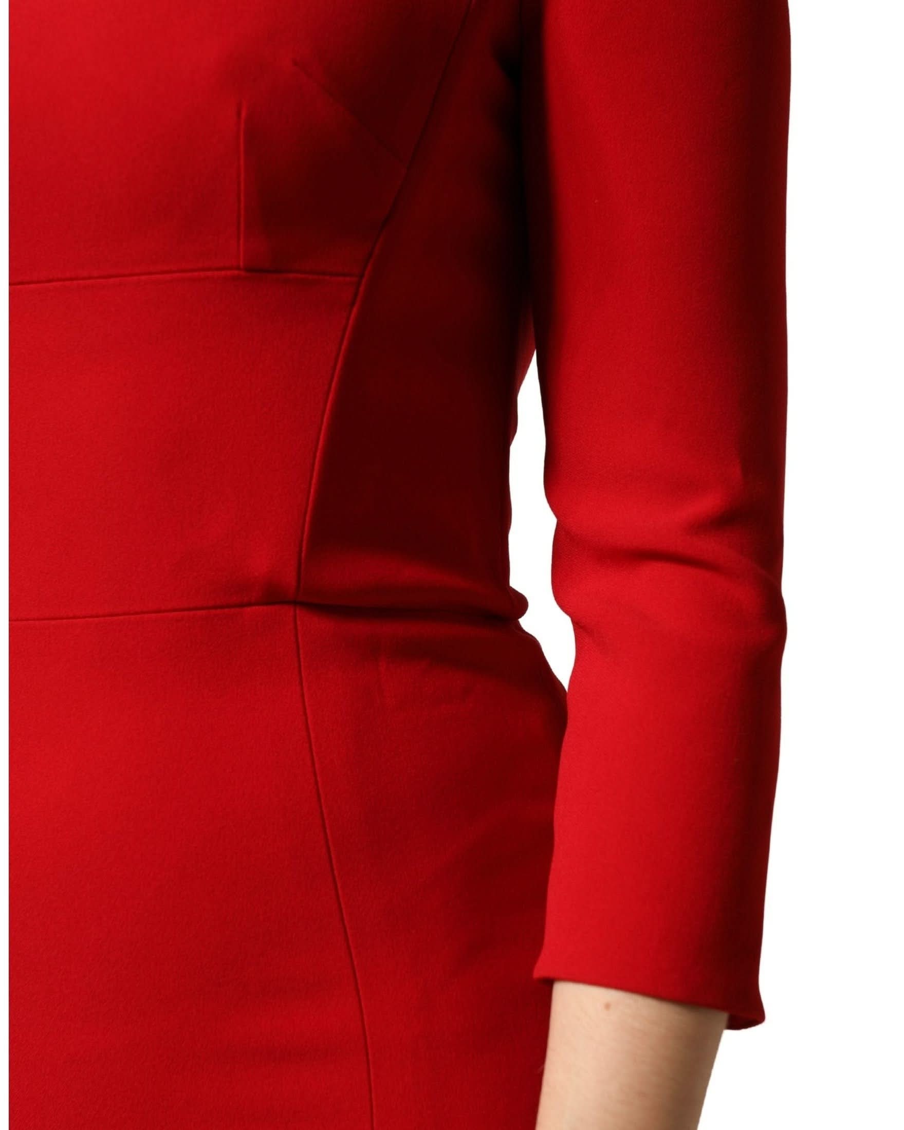 Dolce & Gabbana Red Viscose Sheath Bodycon Mermaid Dress 
