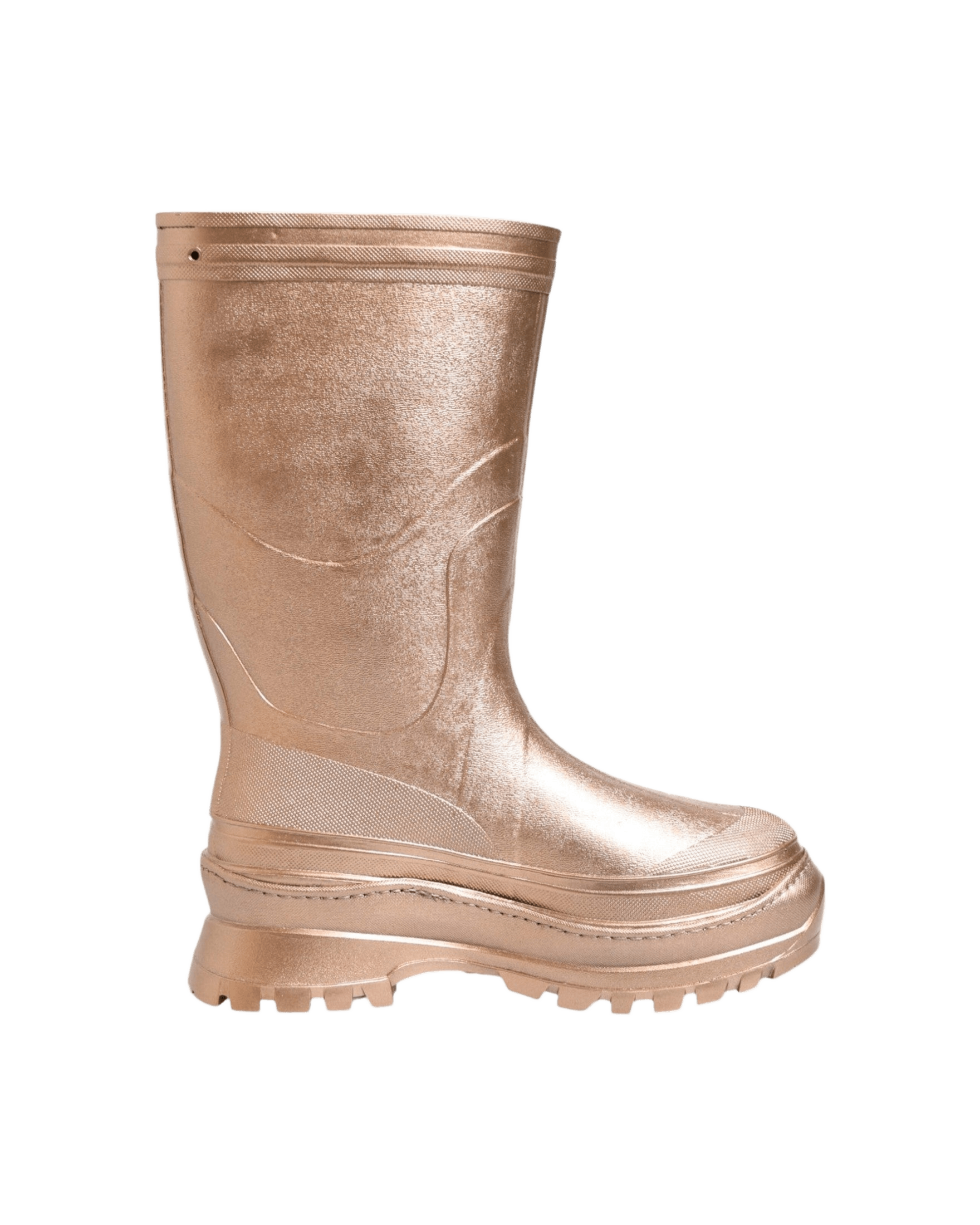 Dolce & Gabbana Rose Gold Rubber Pull On Rain Boots Shoes Glam Steals
