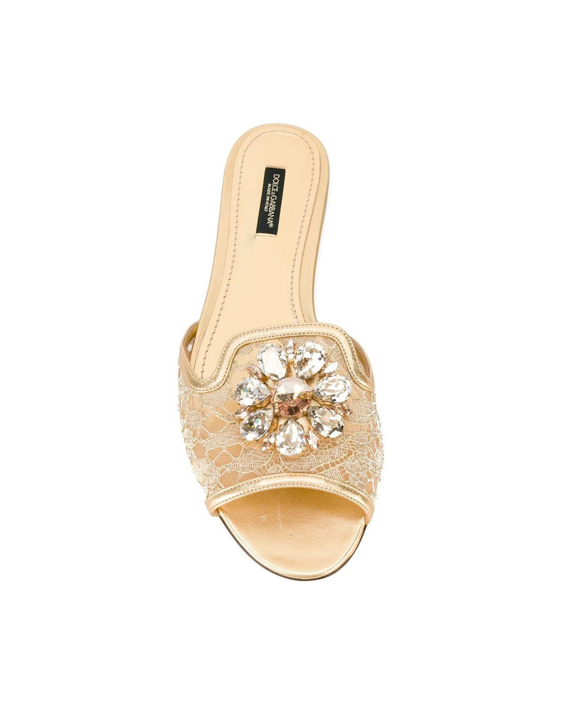 Dolce & Gabbana Sandals Golden Glam Steals
