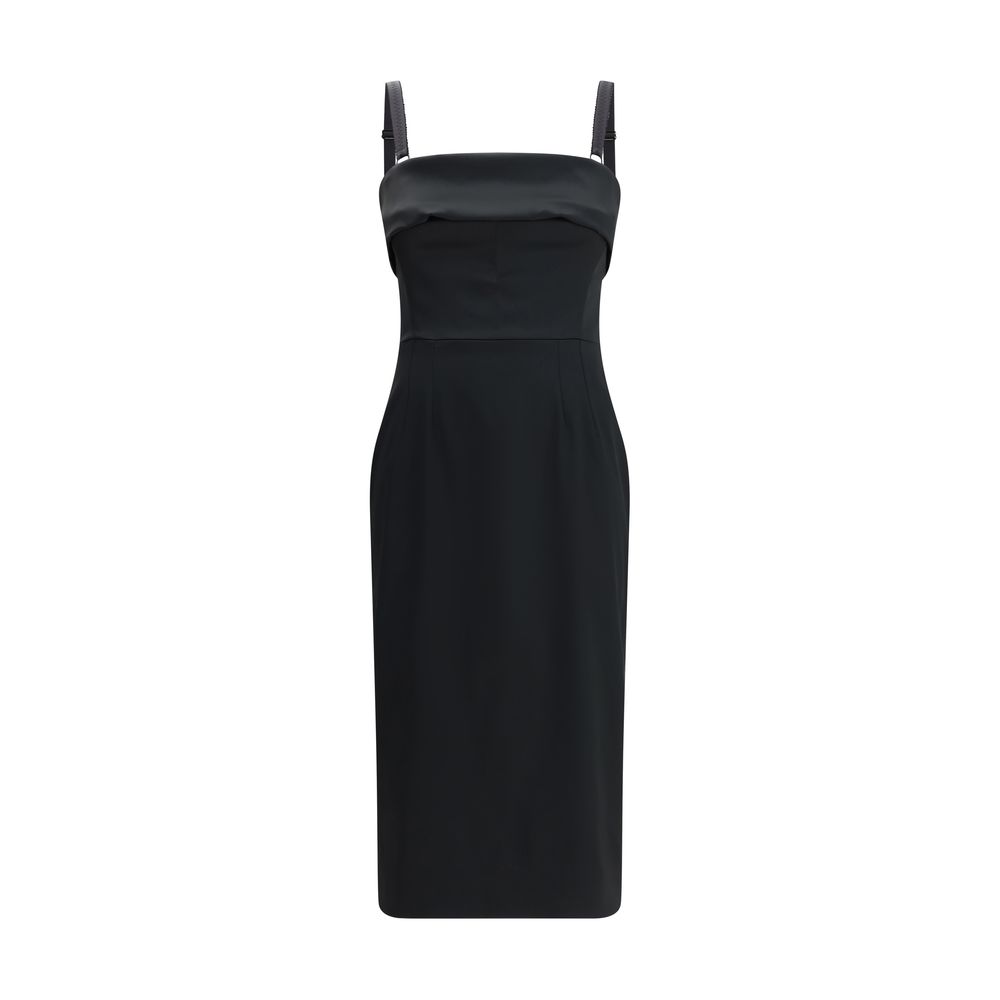 Dolce & Gabbana Satin Midi Dress Glam Steals