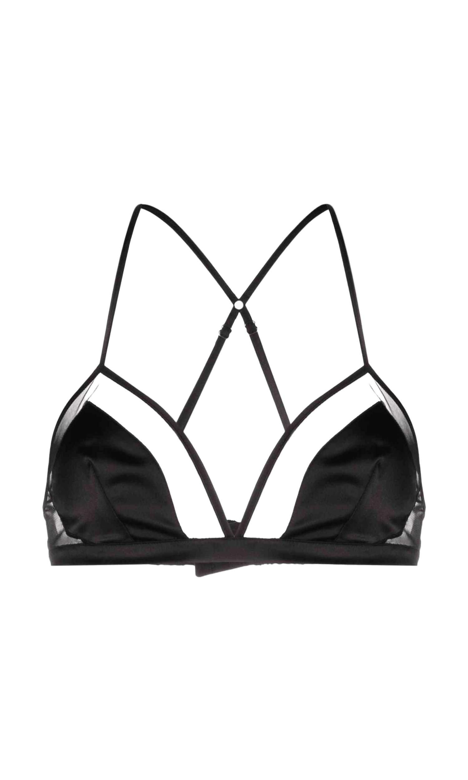 Dolce & Gabbana Satin Panelled Tulle Bra Glam Steals