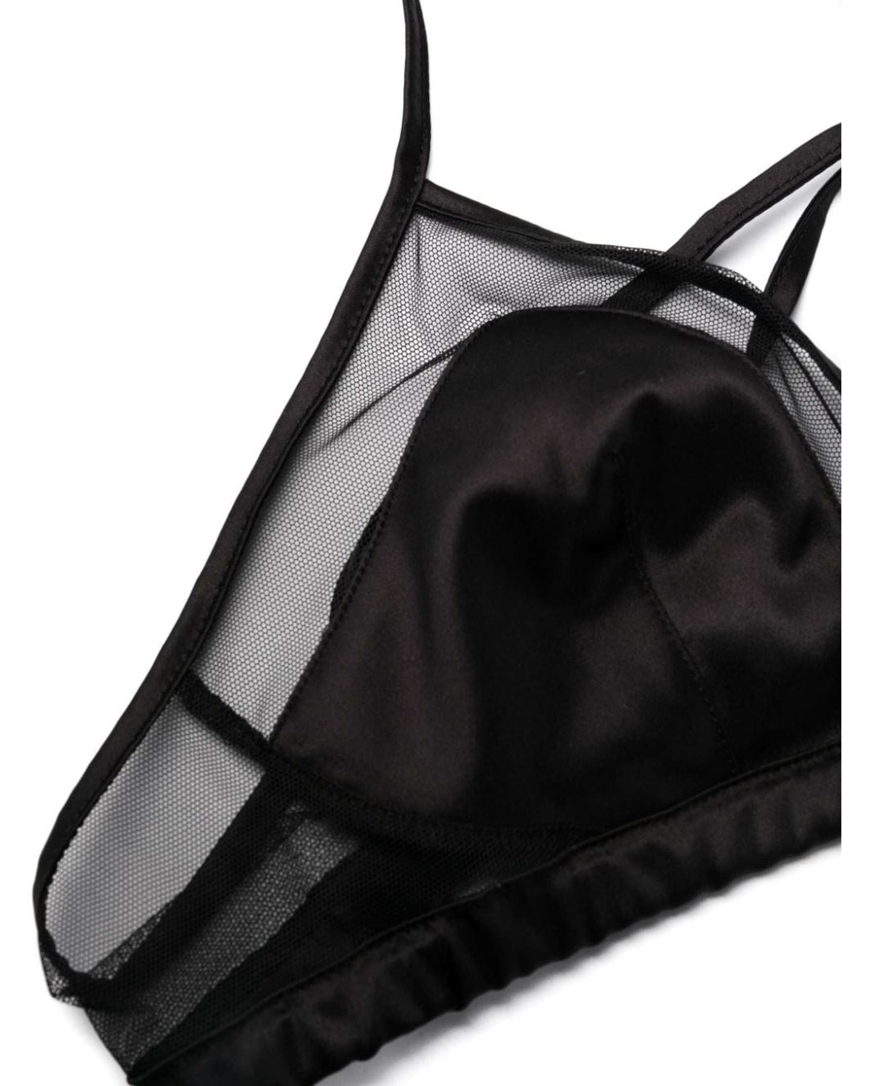 Dolce & Gabbana Satin Panelled Tulle Bra Glam Steals
