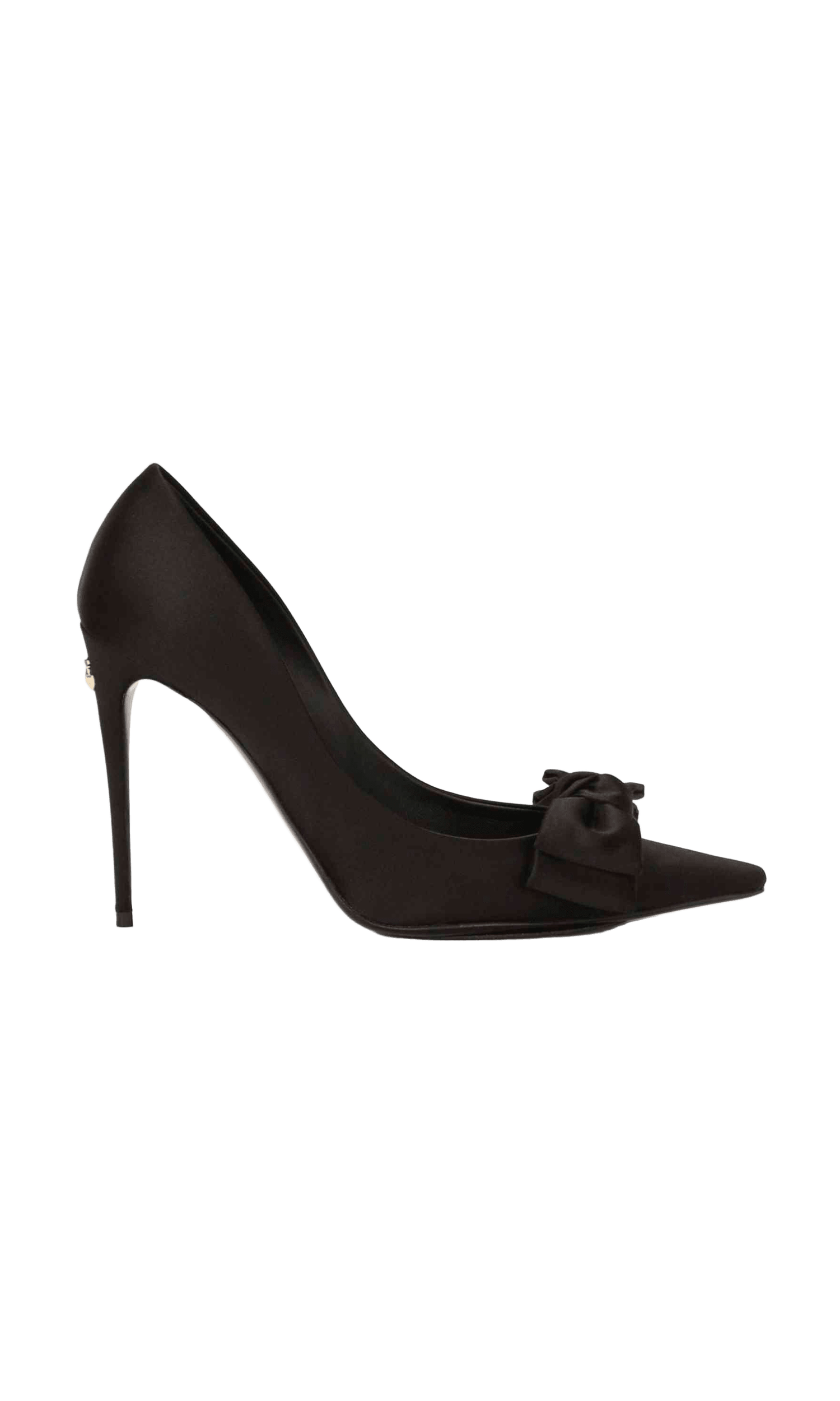 Dolce & Gabbana Satin Pumps with Bow Detail Glam Steals