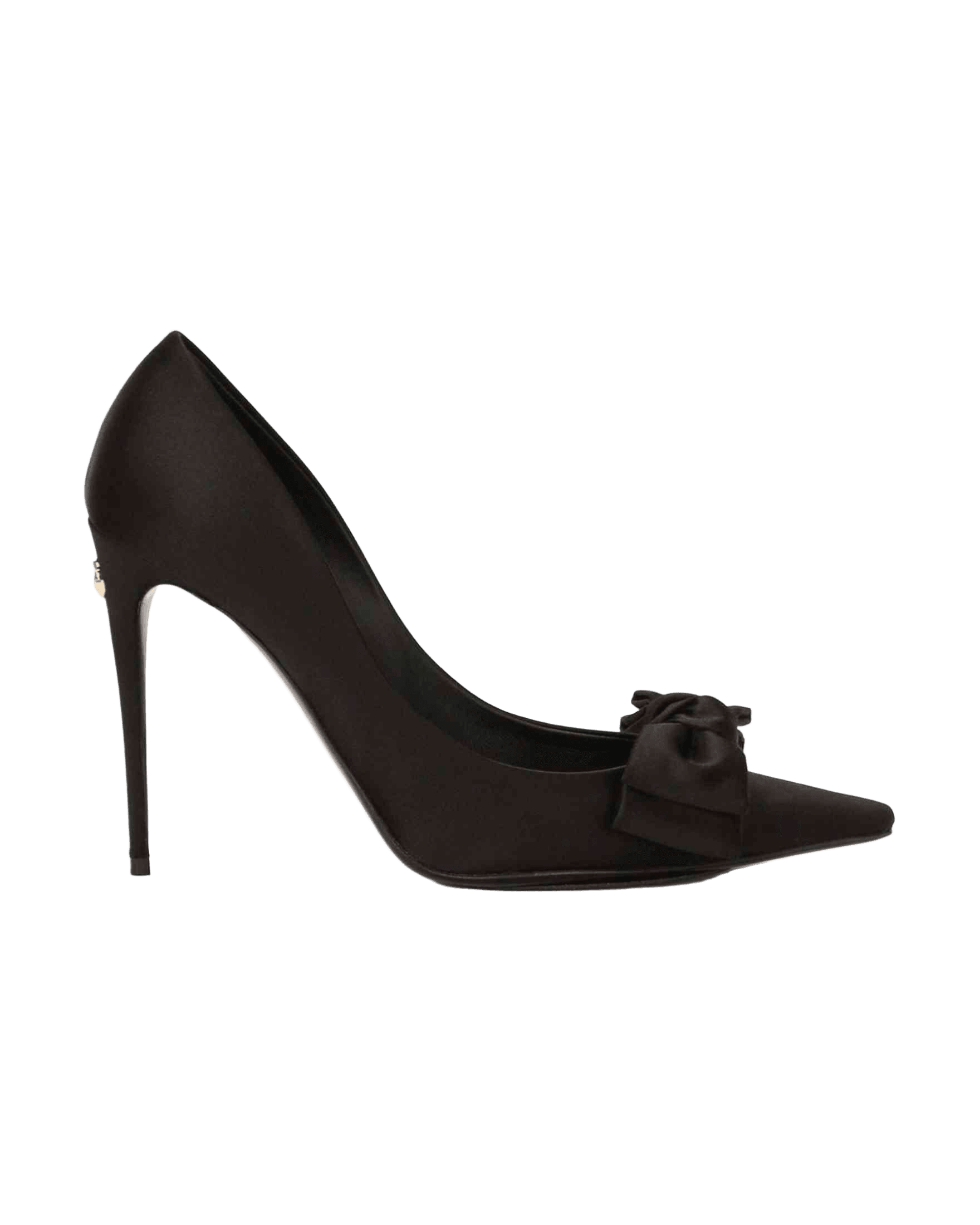 Dolce & Gabbana Satin Pumps with Bow Detail Glam Steals