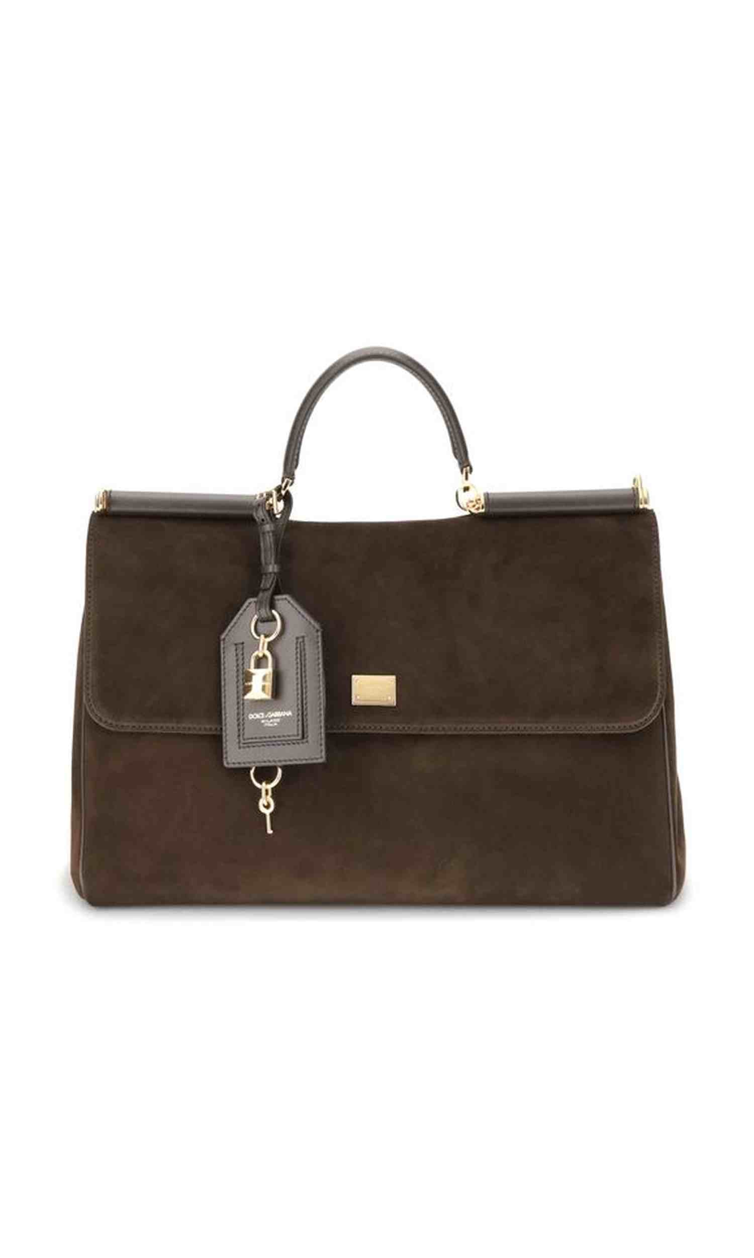 Dolce & Gabbana Sicily Suede Handbag Glam Steals