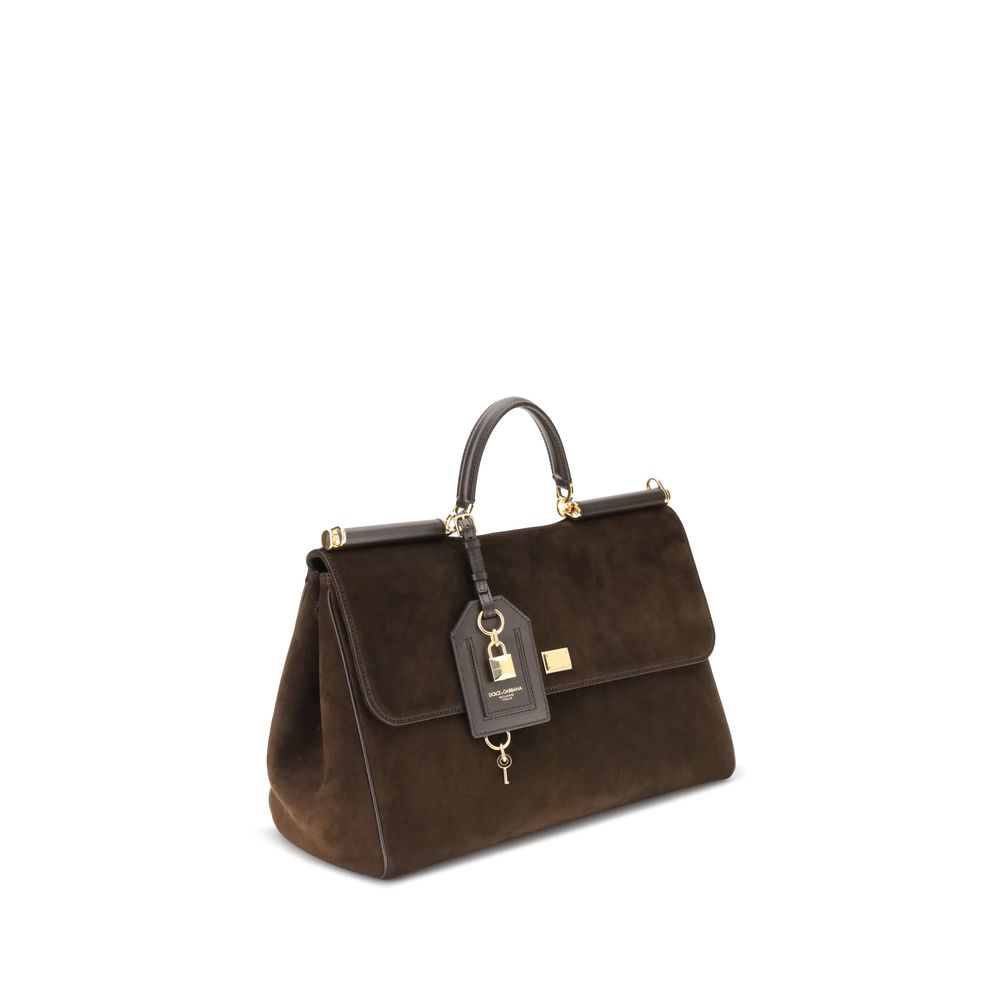 Dolce & Gabbana Sicily Suede Handbag Glam Steals