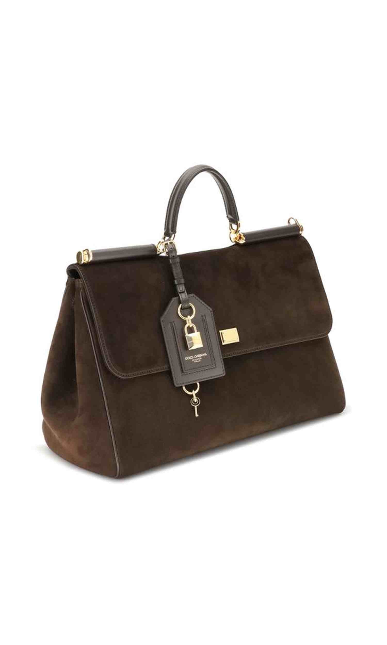 Dolce & Gabbana Sicily Suede Handbag Glam Steals
