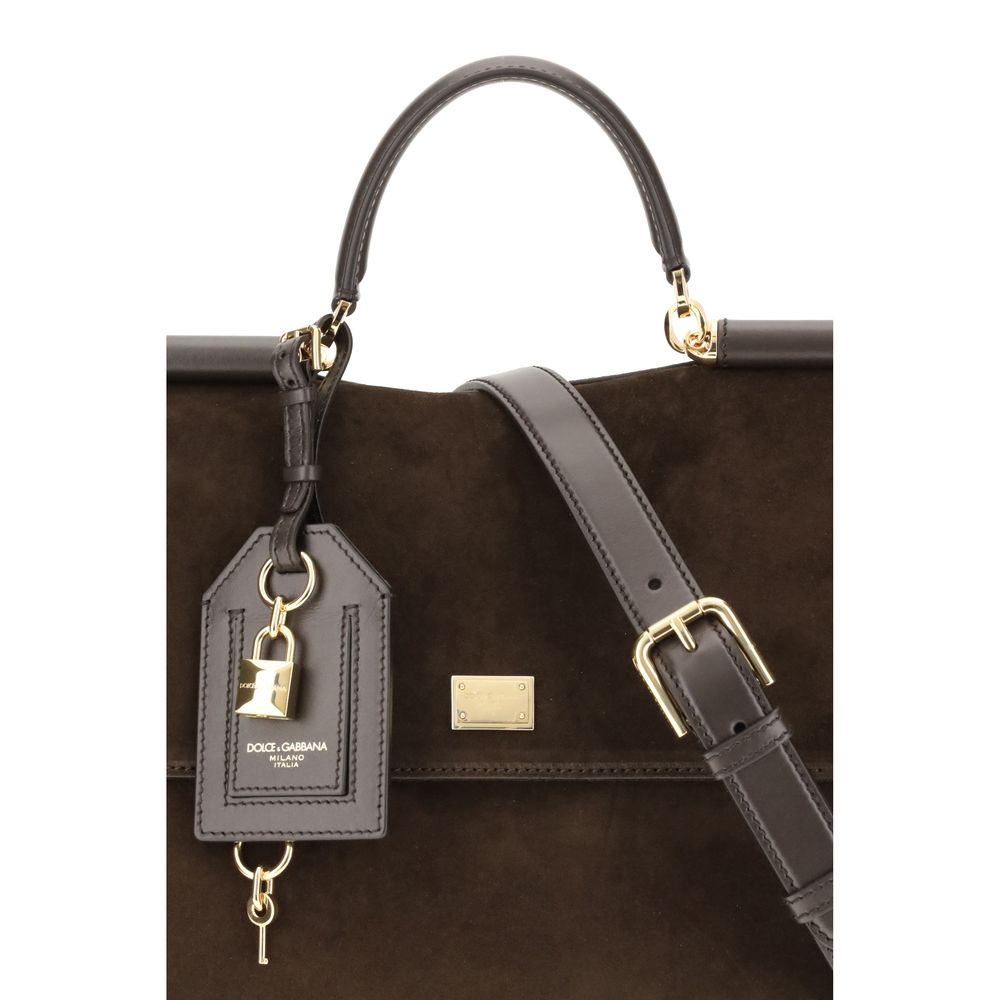 Dolce & Gabbana Sicily Suede Handbag Glam Steals