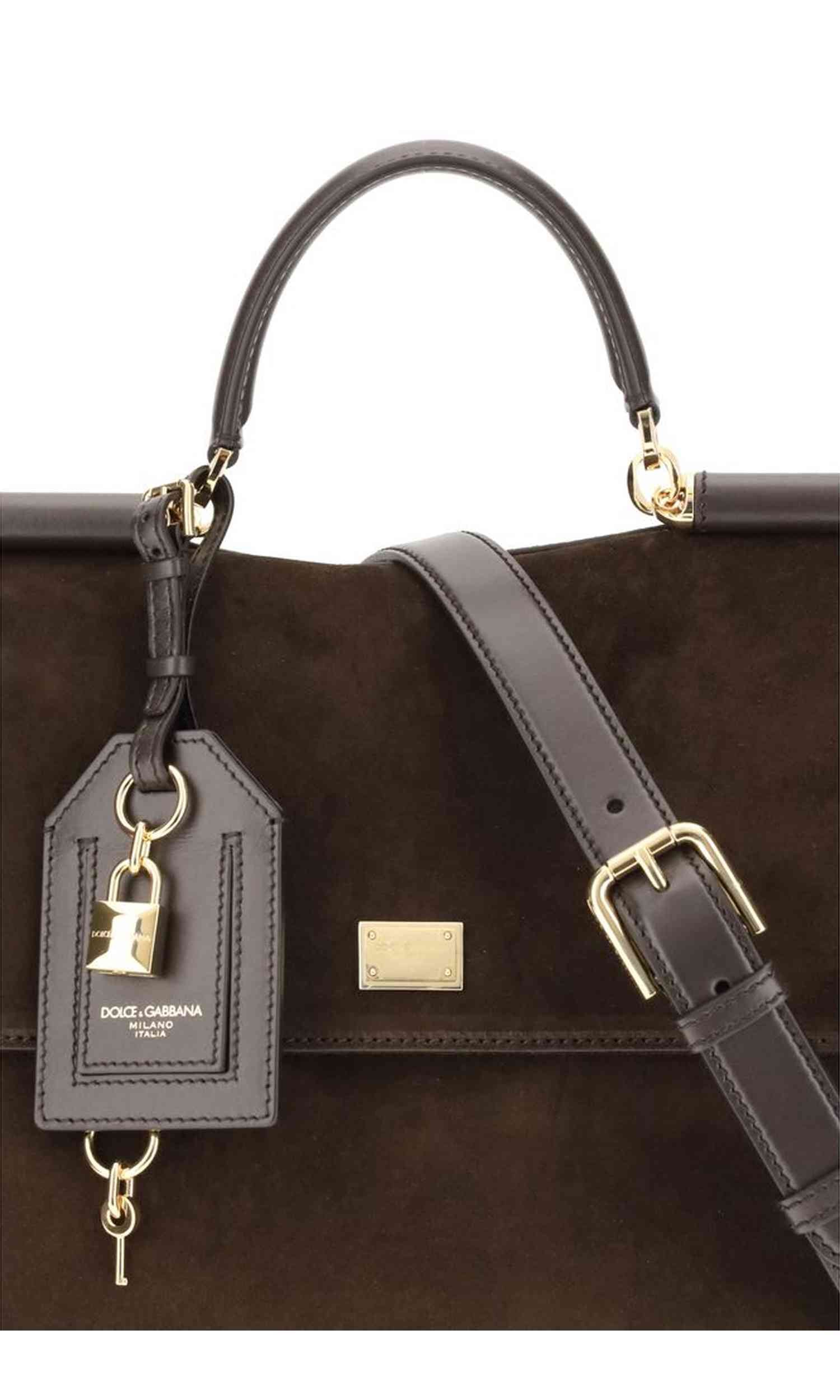 Dolce & Gabbana Sicily Suede Handbag Glam Steals