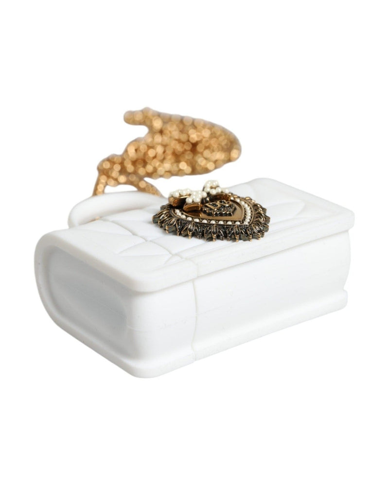 Dolce & Gabbana Silicone Devotion Heart Cover Hand Bag Airpod White Case Glam Steals