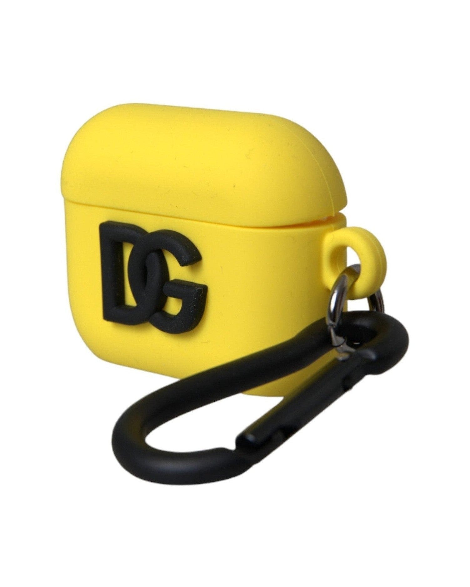 Dolce & Gabbana Silicone Logo Embossed Airpods Yellow Case Glam Steals