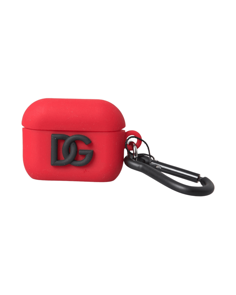 Dolce & Red Gabbana Silicone Rubber Logo Embossed Airpods Case Glam Steals