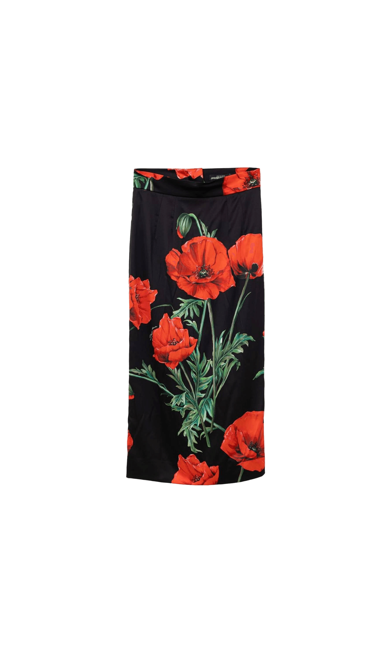 Dolce & Gabbana Silk Bicolor Skirt Glam Steals