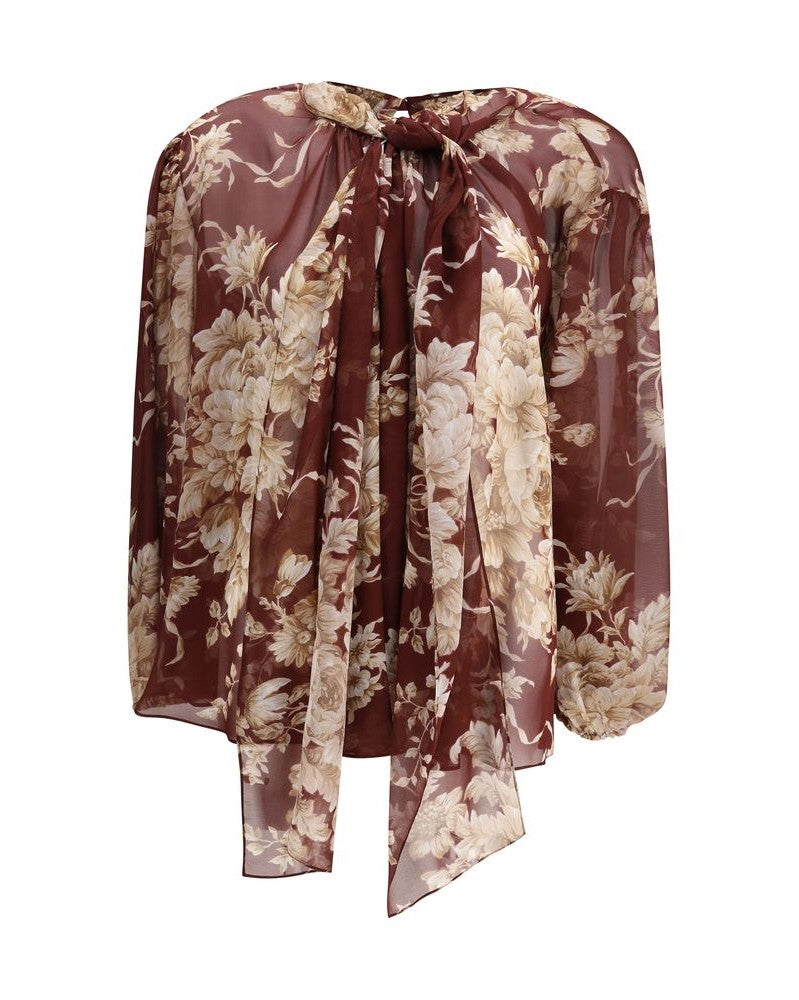 Dolce & Gabbana Silk Chiffon Floral Shirt Glam Steals