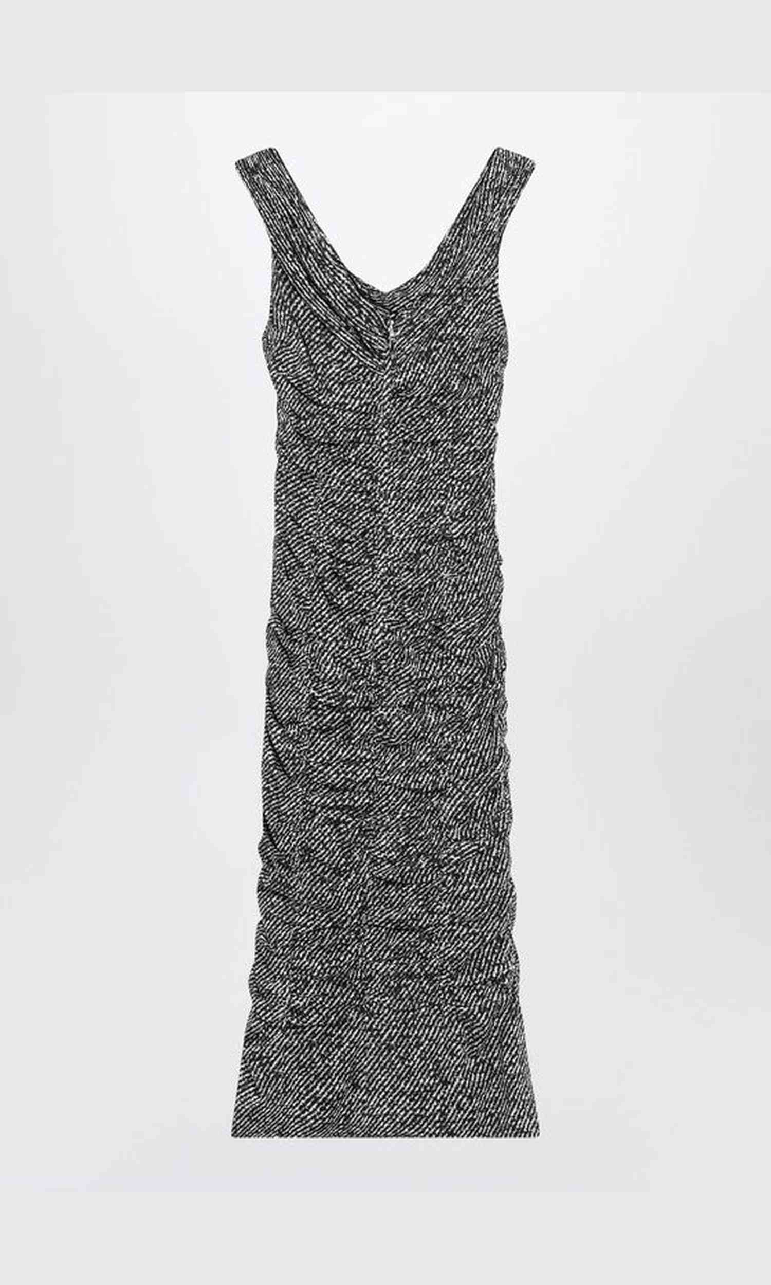 Dolce & Gabbana Silk Diagonal Print Dress in Blend Glam Steals